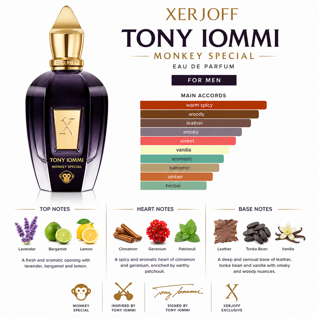 Tst Xerjoff Tony Iommi Monkey Edition 3.4oz EDP Spray for Men