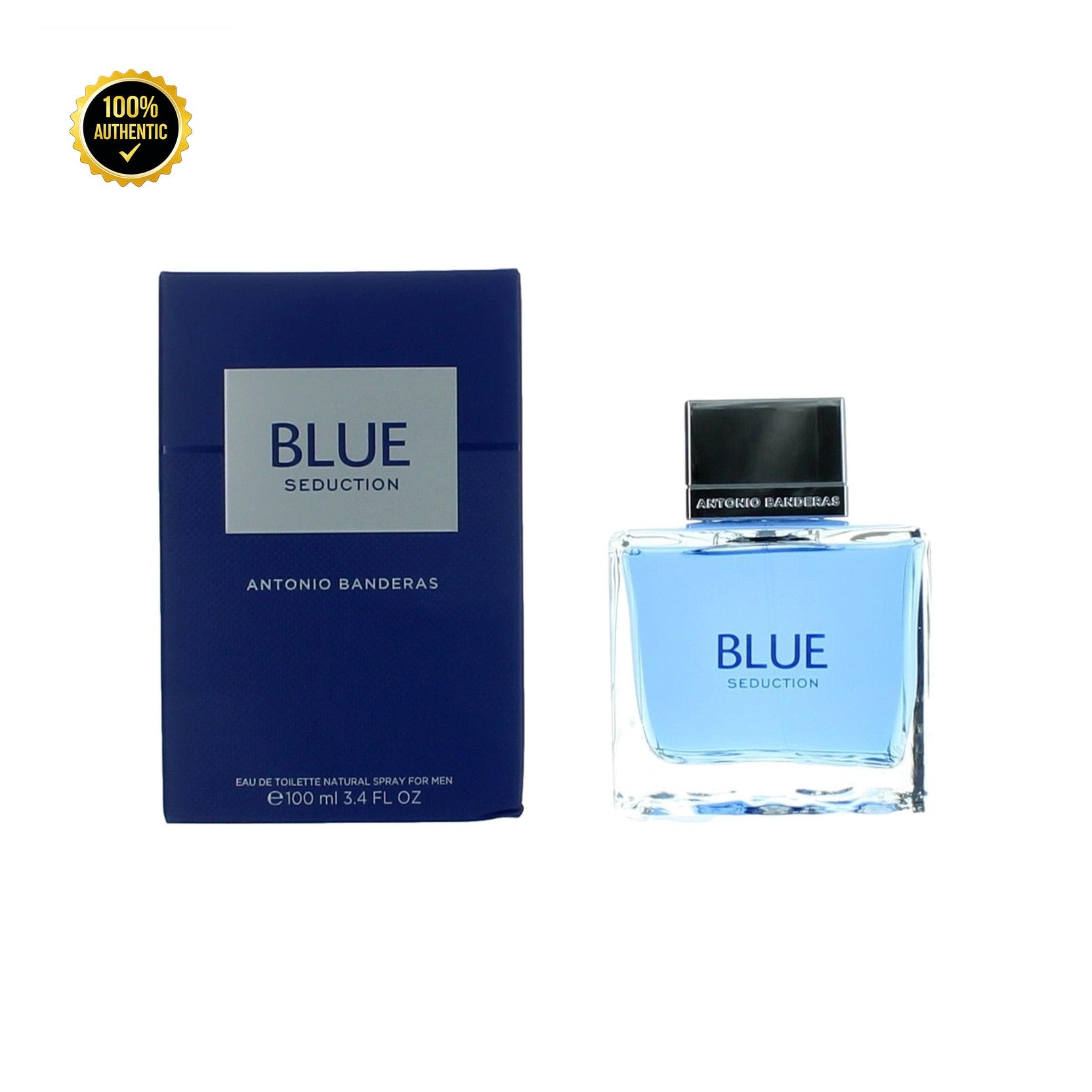 A. Banderas Blue Seduction 3.4oz EDT Spy for Men
