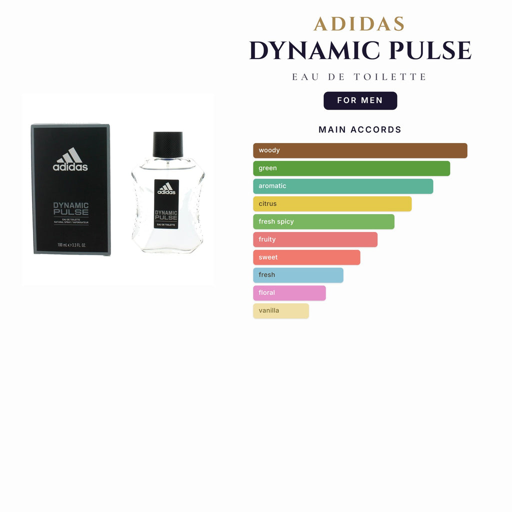 Adidas Dynamic Pulse 3.4oz EDT Spray for Men