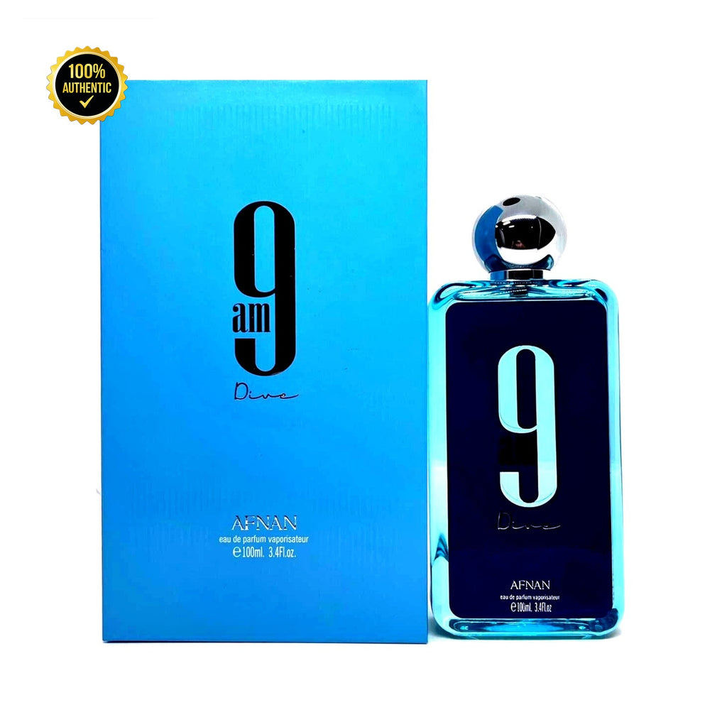 Afnan 9:00Am Dive 3.4oz EDP Spray (Blue) for Men