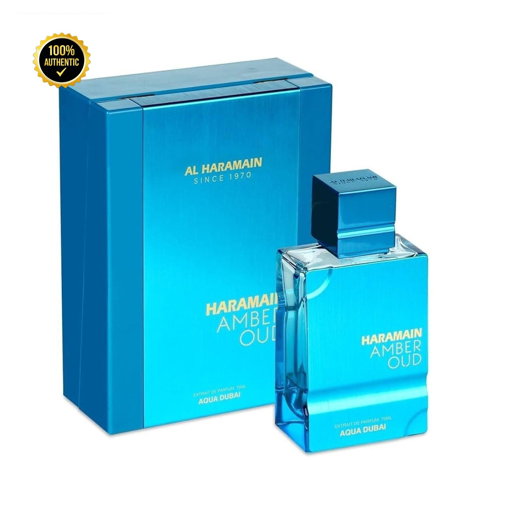 Al Haramain Amber Oud Aqua Dubai 2.5oz Extrait De Parfum Spy for Men