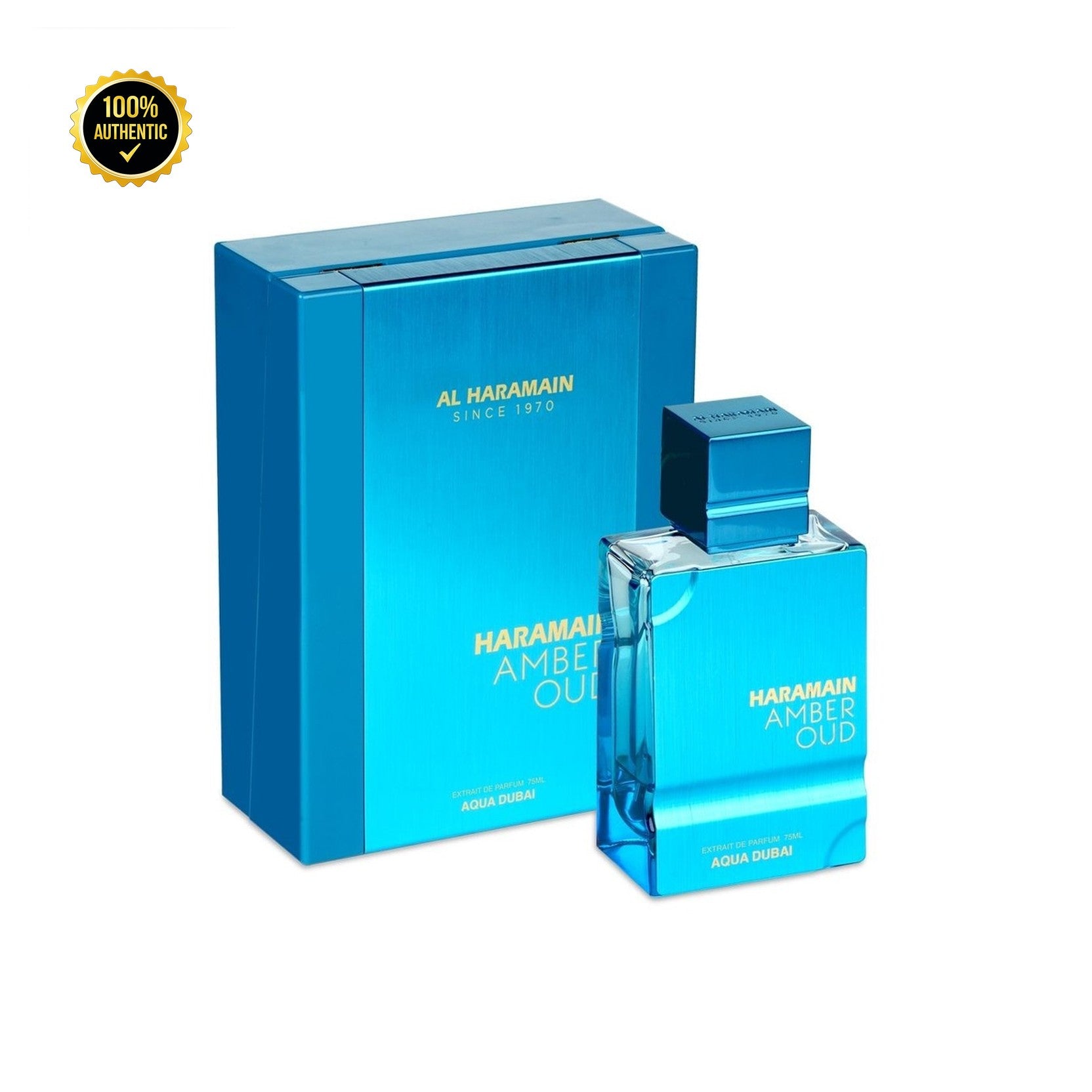 Al Haramain Amber Oud Aqua Dubai 3.4oz Extrait De Parfum Spy for Men
