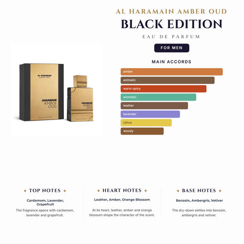 Al Haramain Amber Oud Black Edition 6.7oz EDP Spray for Men