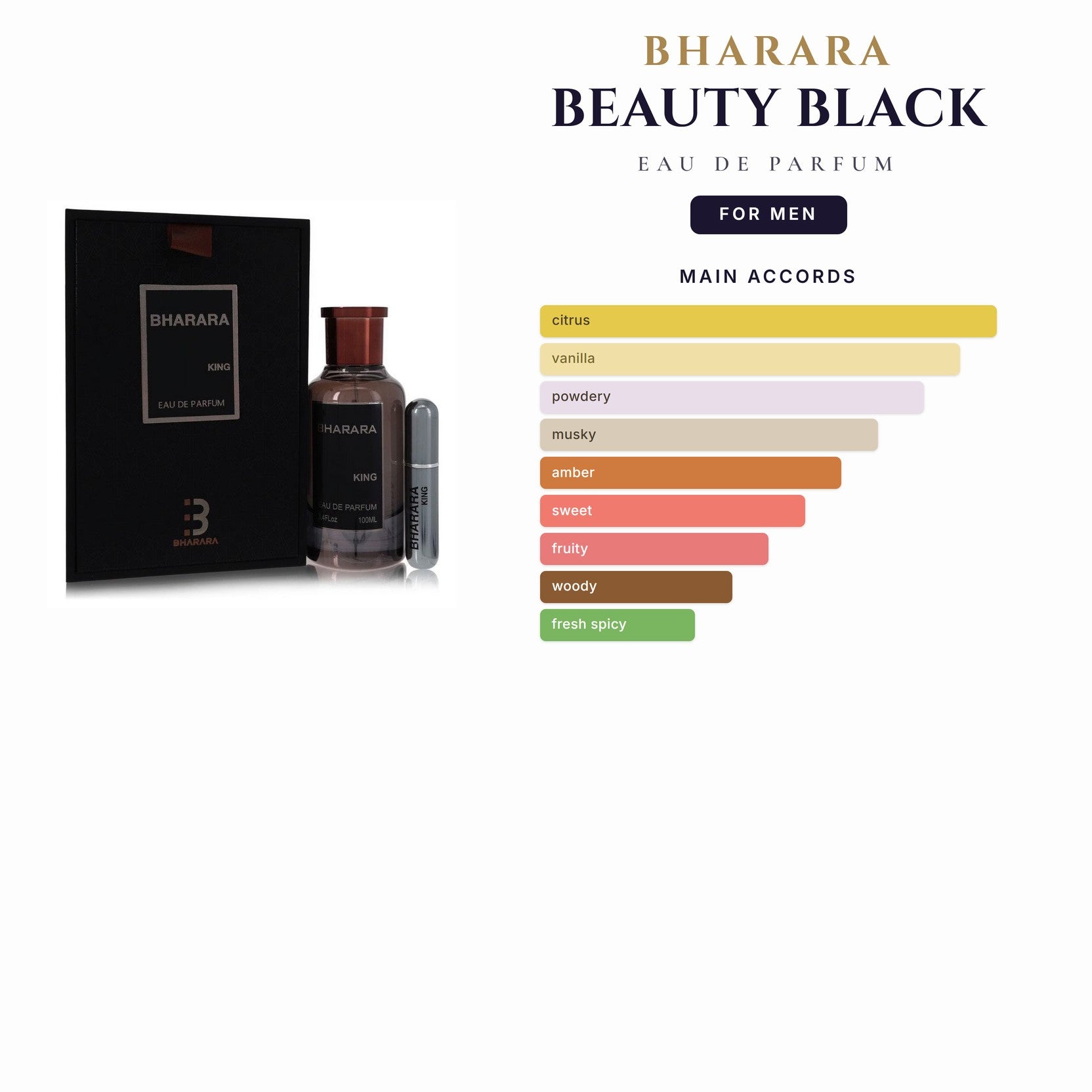 Bharara Beauty Black 3.4oz EDP Spray for Men