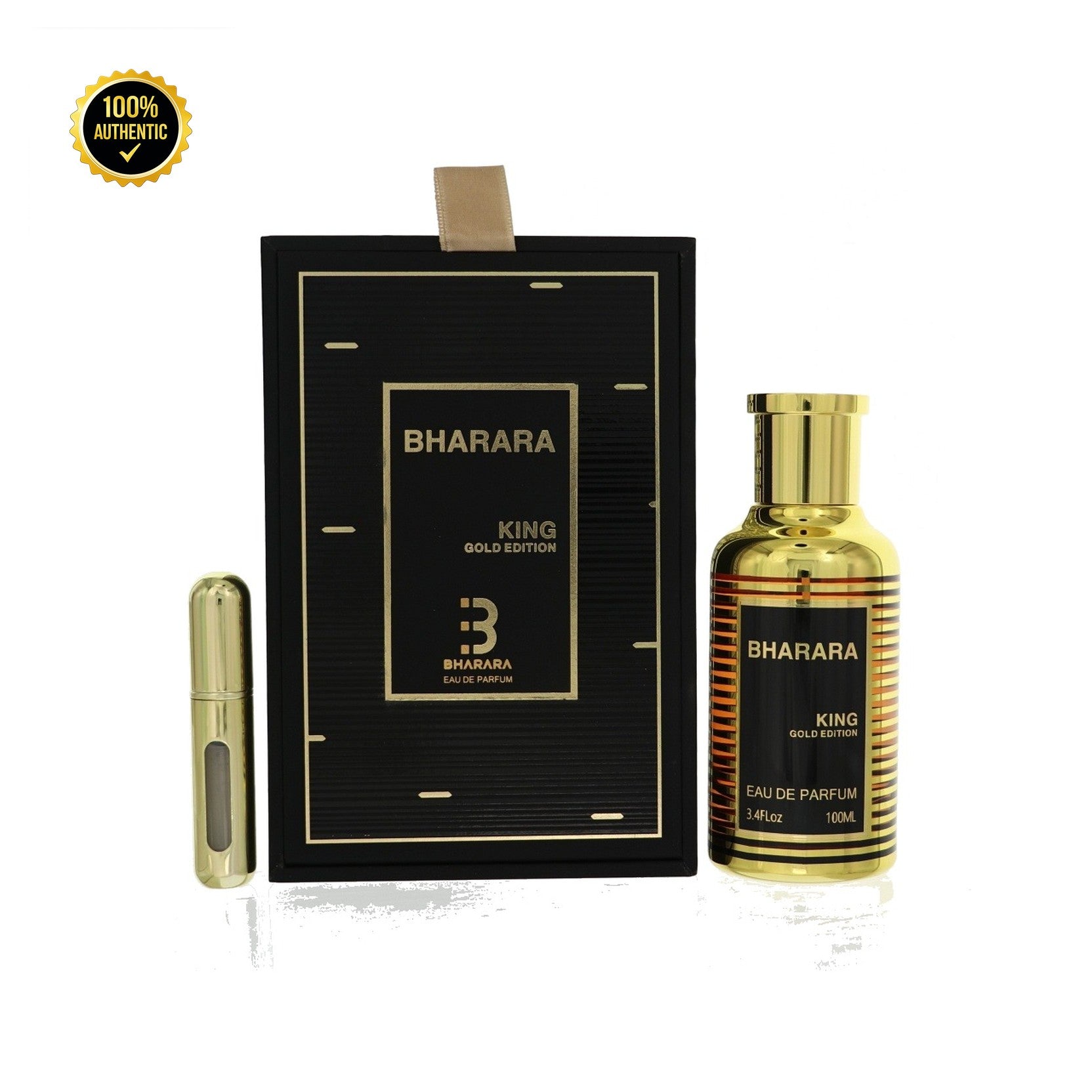 Bharara King Gold Edition 3.4oz EDP Spray (Like Erba Pura) for Men