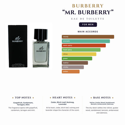 Burberry “Mr. Burberry” 3.4oz EDT Spray for Men