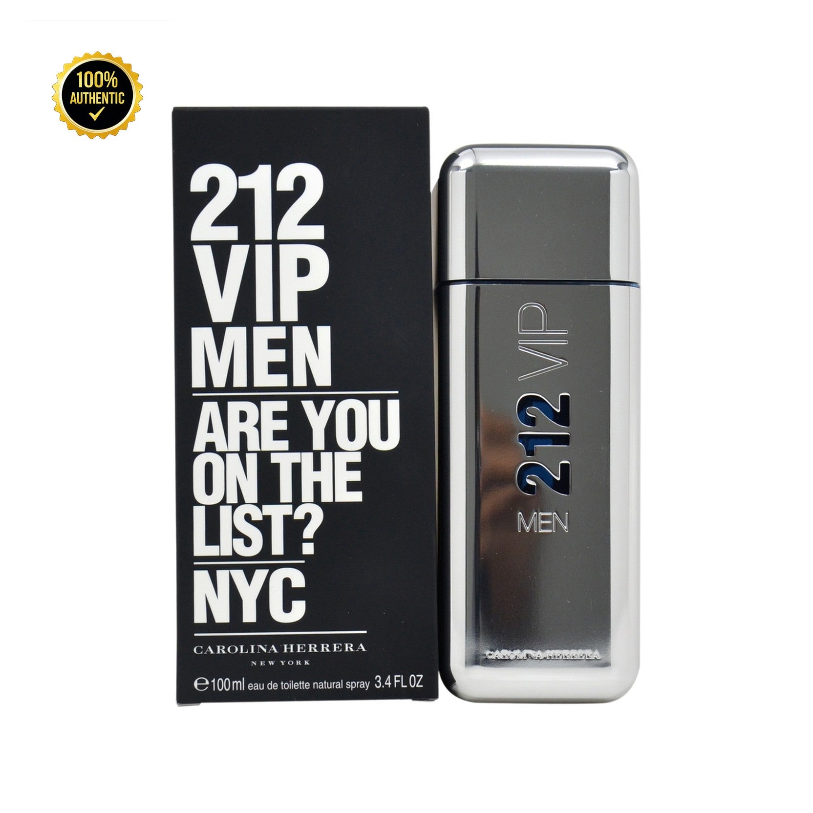 C. Herrera 212 Vip 3.4oz EDT Spray for Men