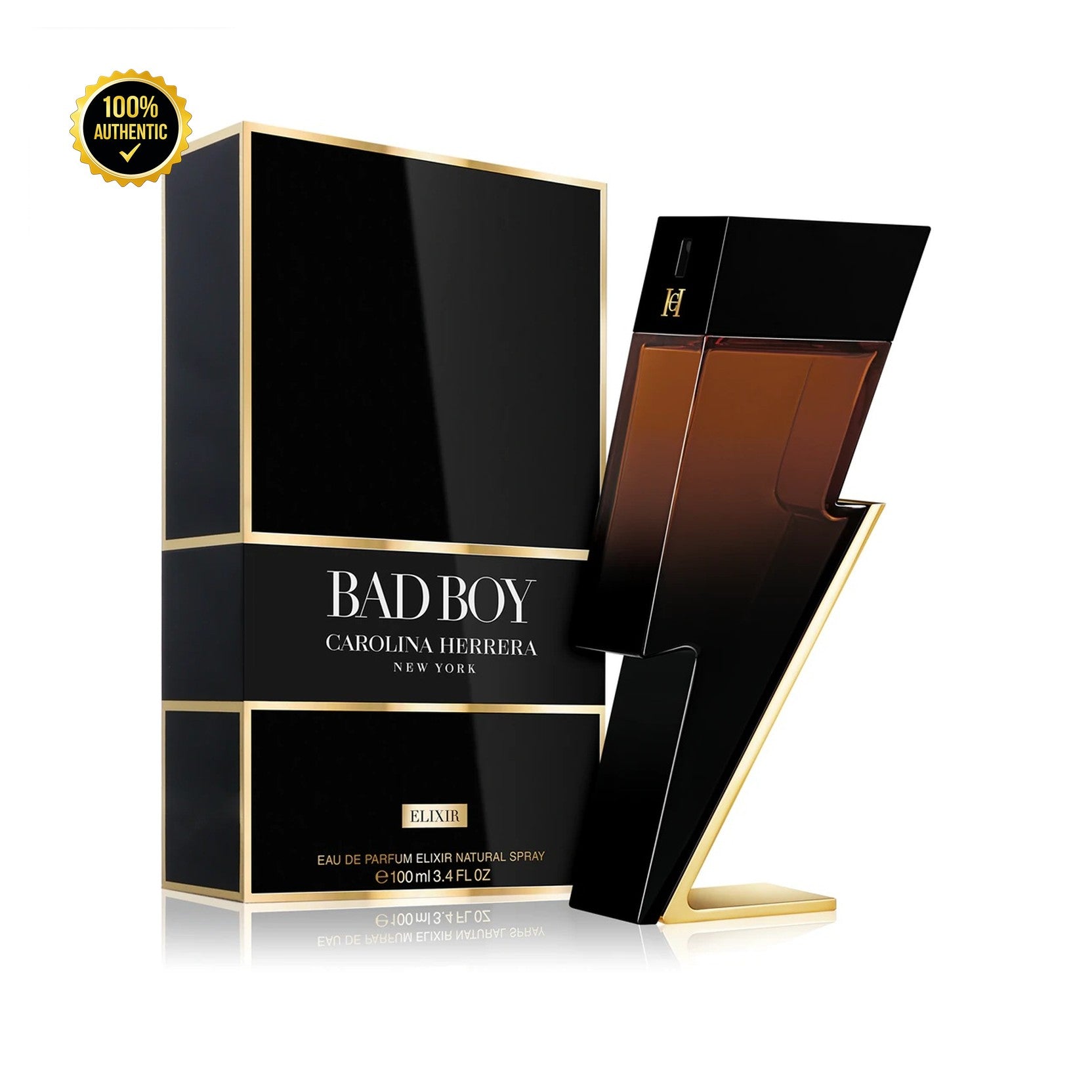 C. Herrera Bad Boy Elixir 3.4oz EDP Spray for Men