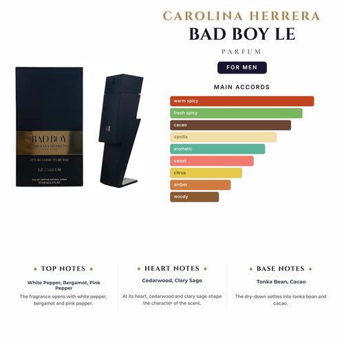 C. Herrera Bad Boy Le Parfum 3.4oz EDP Spray for Men
