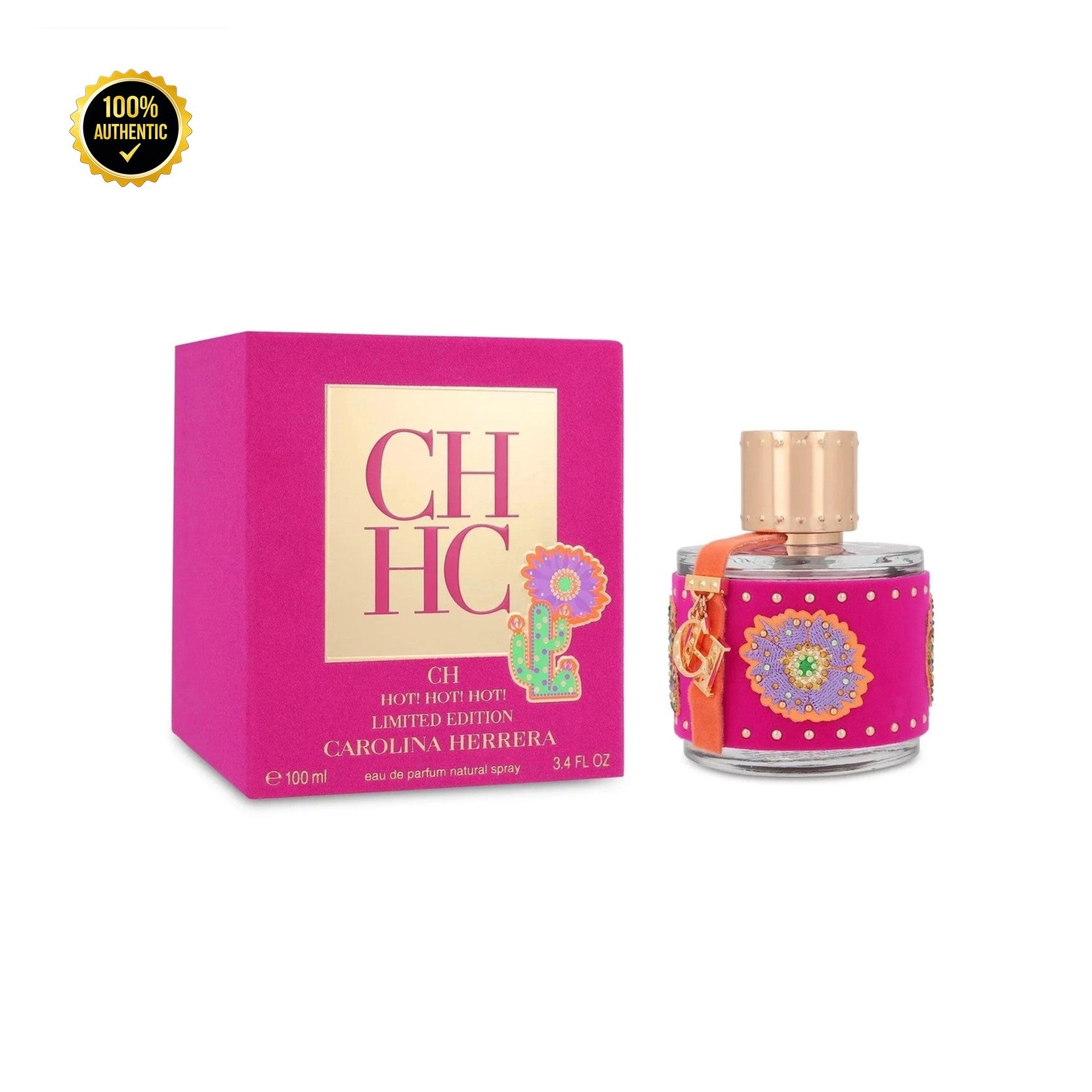 C. Herrera Ch Hot Hot 3.4oz EDP Spray for Men