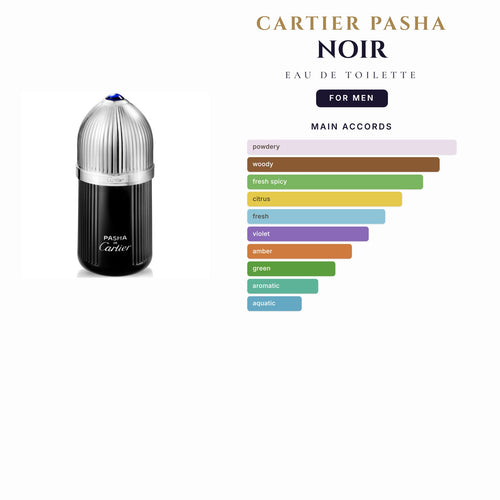 Cartier Pasha Noir 3.4oz EDT Spray for Men