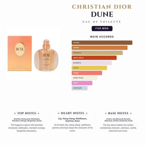 Cd Dune 3.4oz EDT Spray for Men