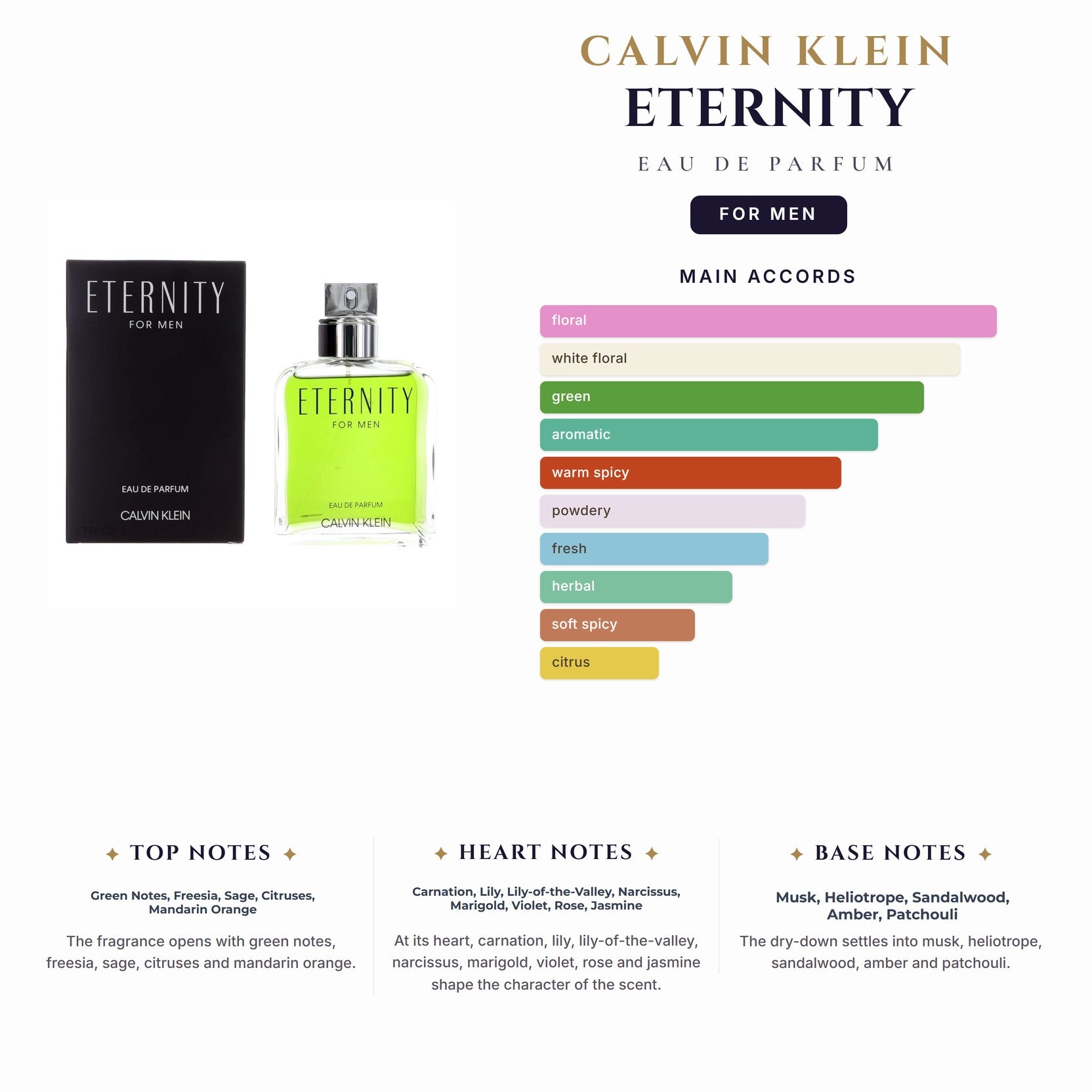 Ck- Eternity 6.7oz EDP Spray for Men