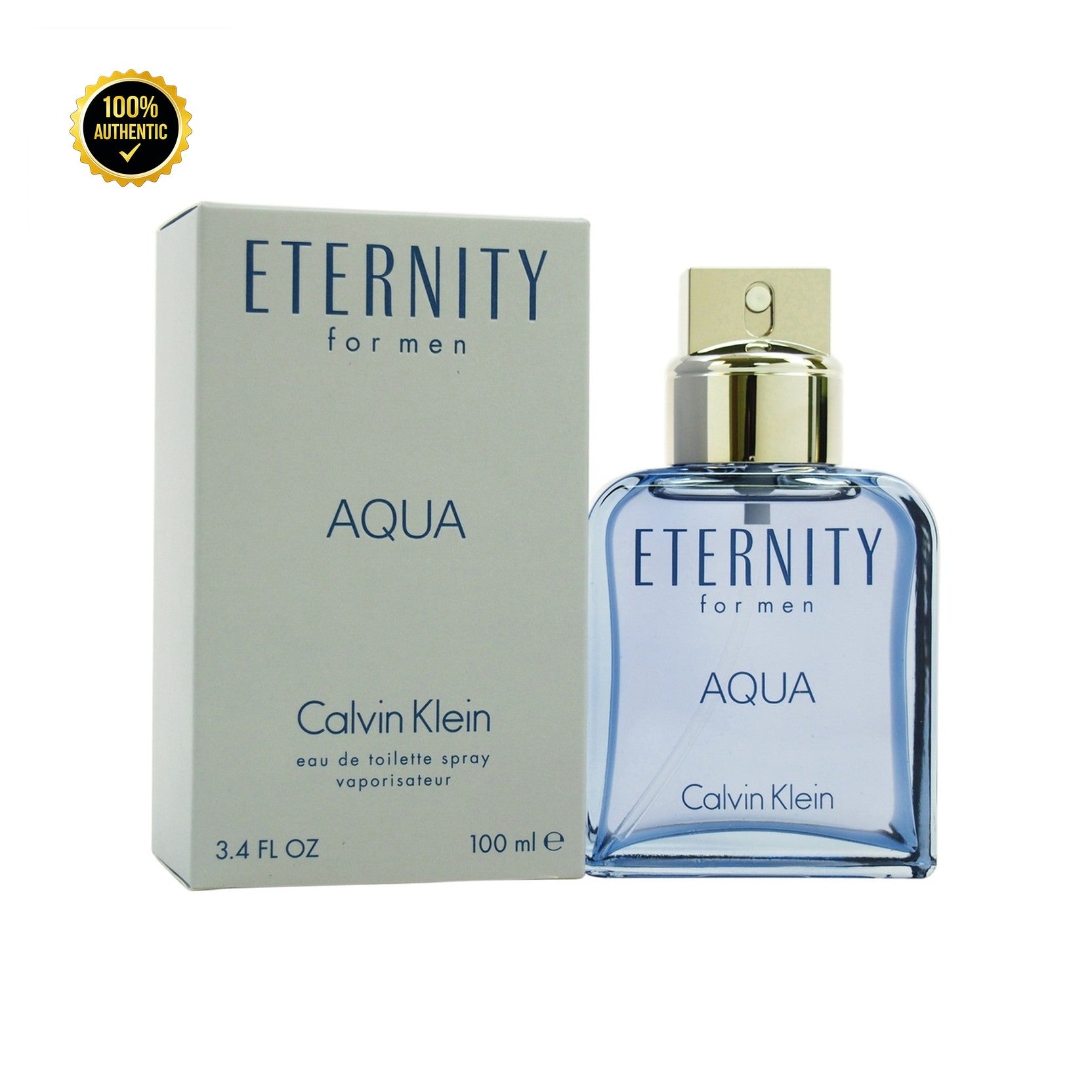 Ck- Eternity Aqua 3.4oz EDT Spray for Men