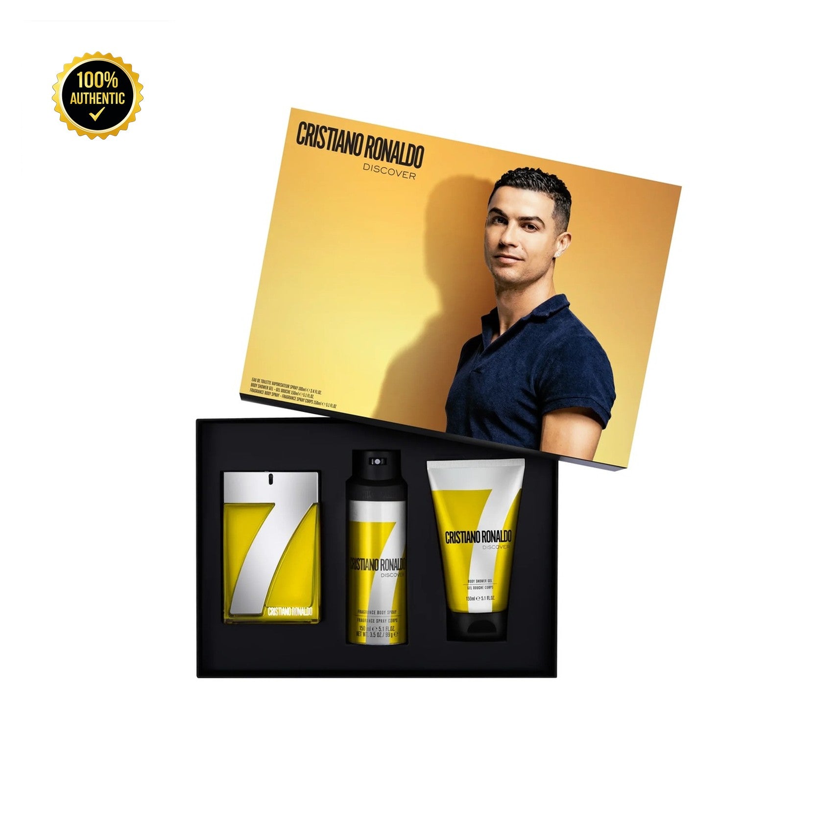 Cristiano Ronaldo Cr7 Discover 3.4oz EDT Spray for Men