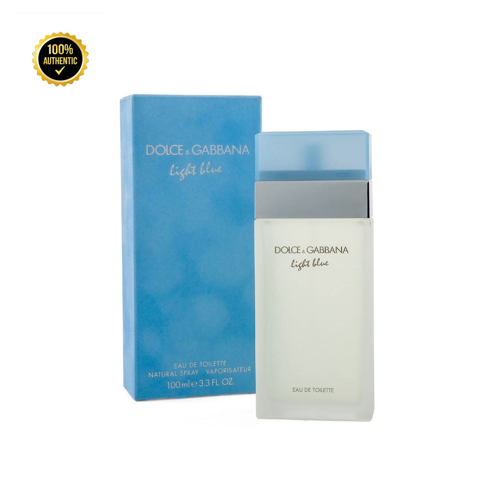 D&G Light Blue 3.4oz EDT Spray for Men