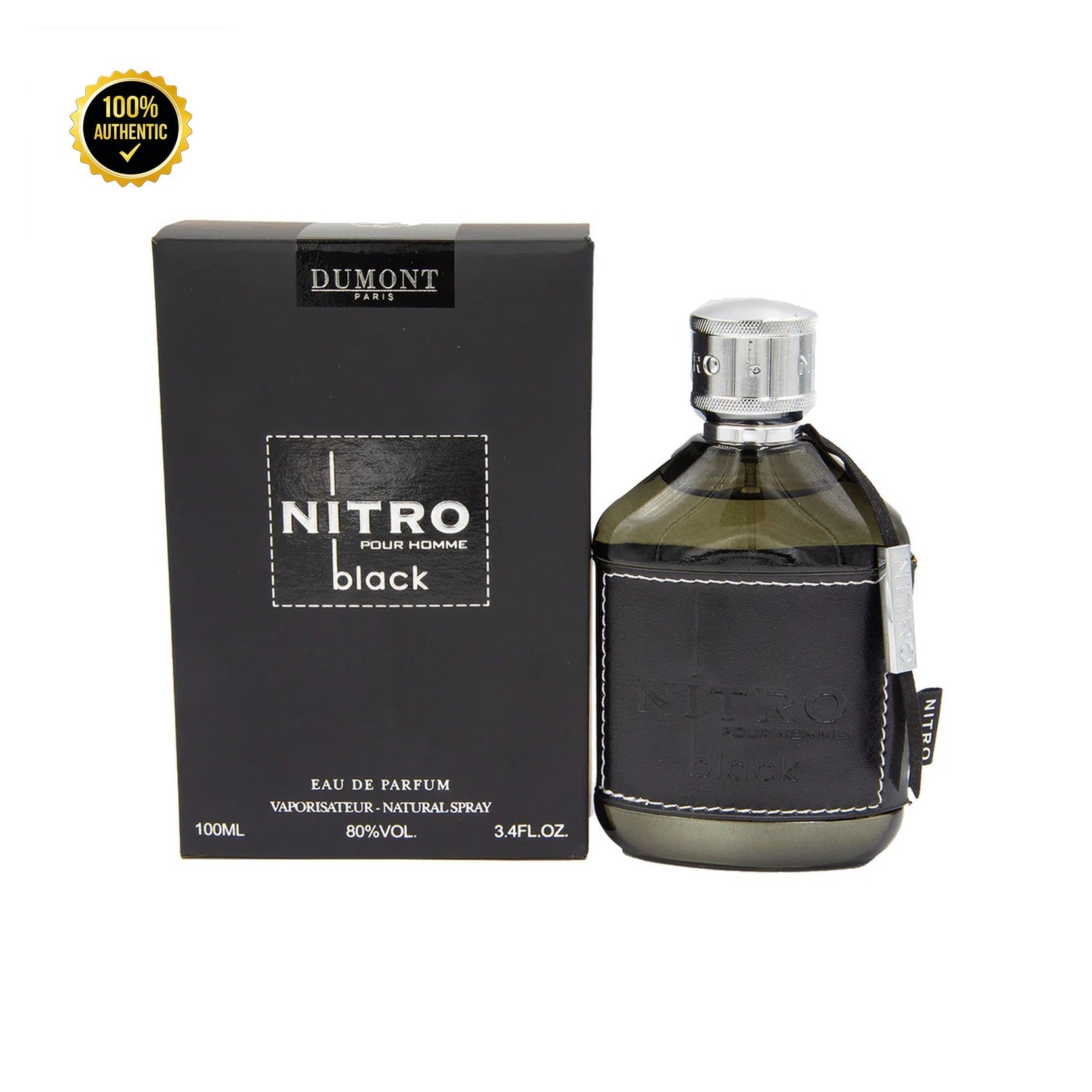Dumont Nitro Black 3.4oz EDP Spray for Men