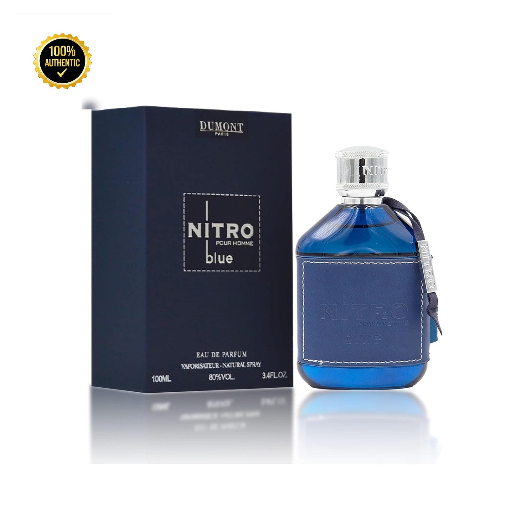 Dumont Nitro Blue 3.4oz EDP Spray for Men
