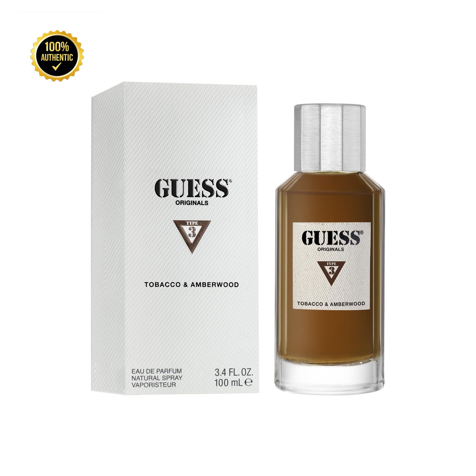 Guess Original Type 3 3.4oz EDT Spray for Men