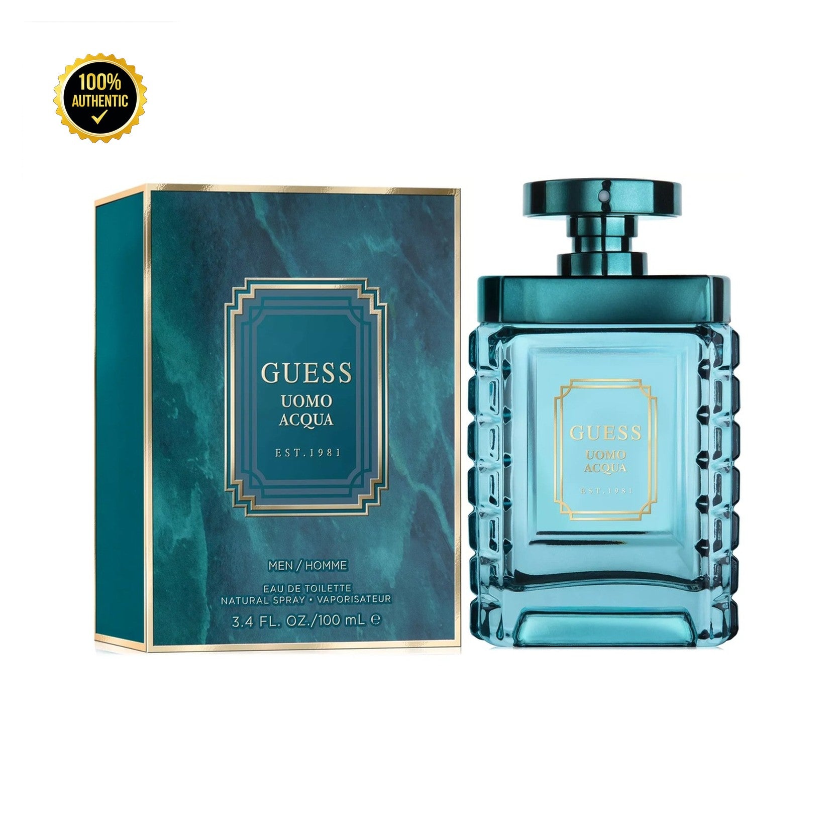 Guess Uomo Aqua 3.4oz EDT Spray for Men