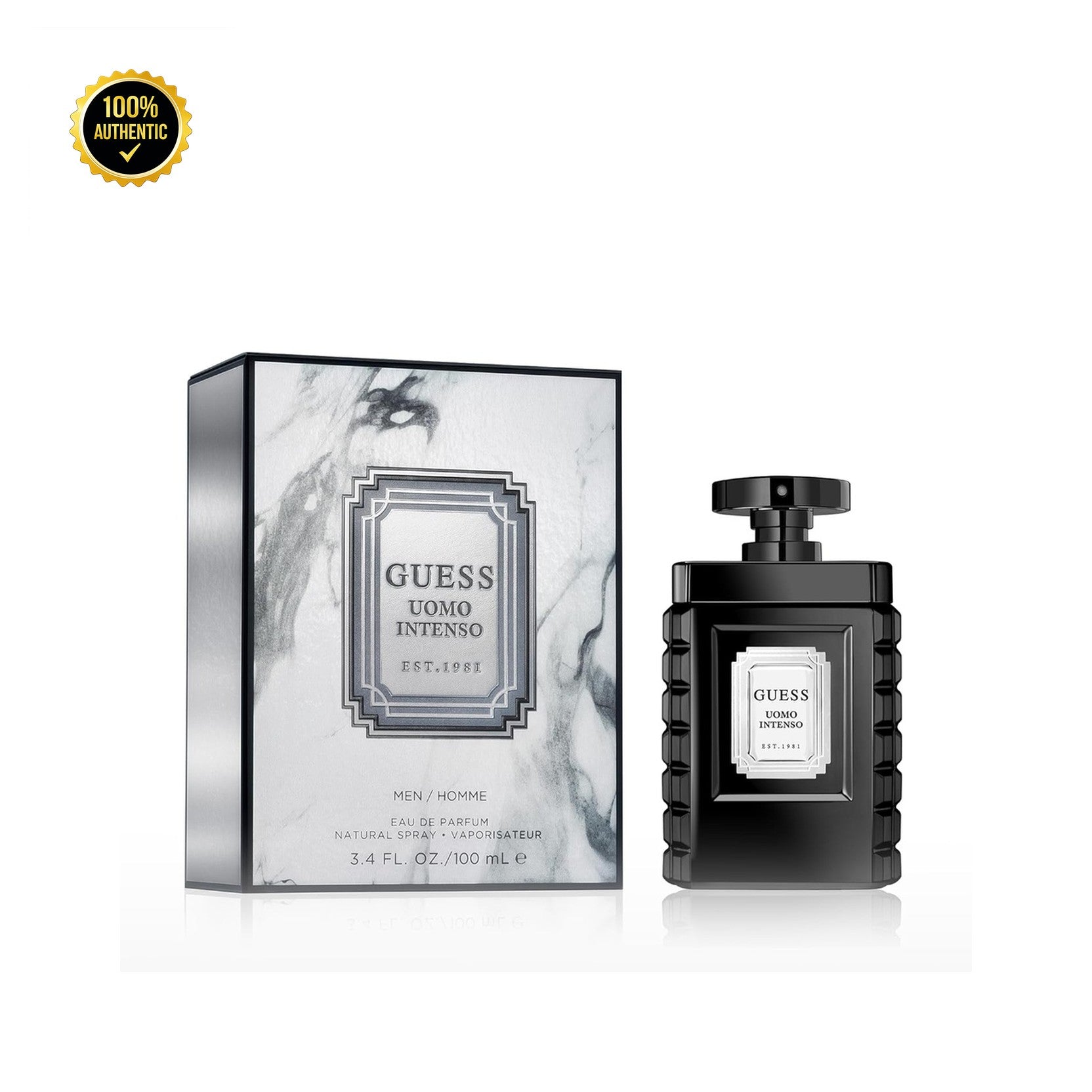 Guess Uomo Intenso 3.4oz EDP Spray for Men