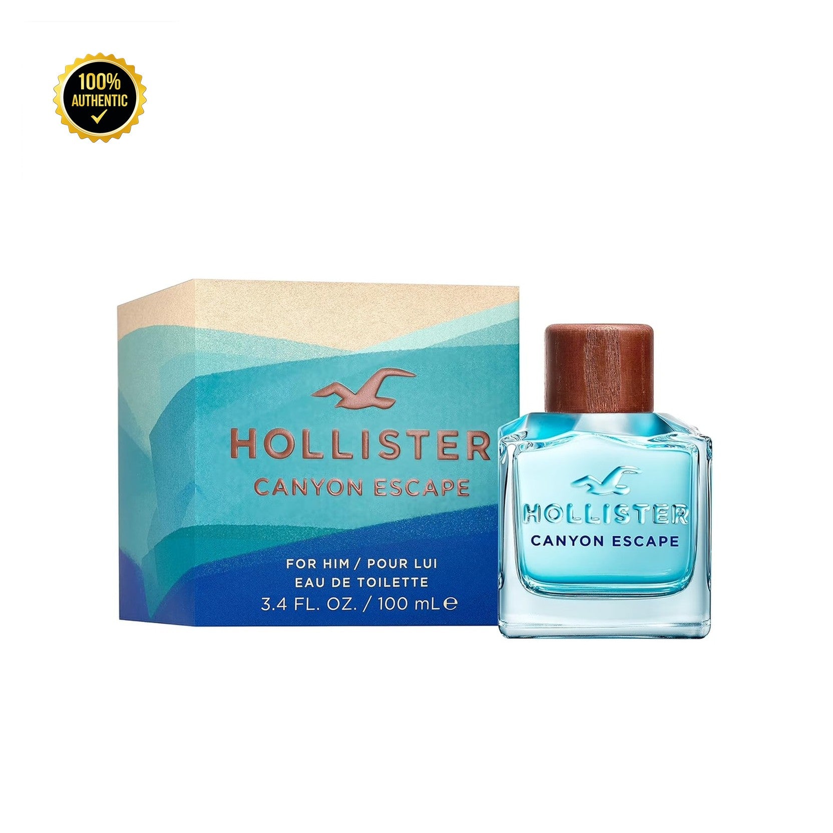 Hollister Canyon Escape 3.4oz EDT Spray for Men