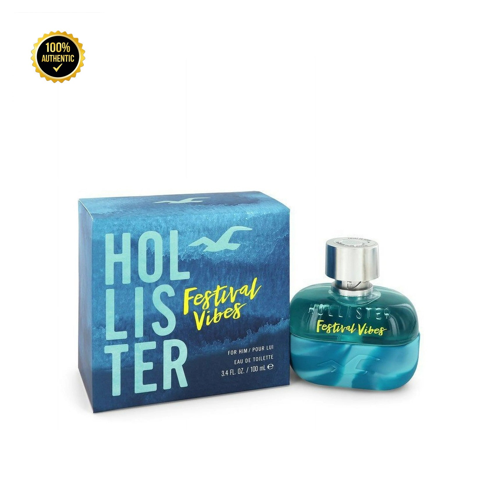 Hollister Festival Vibes 3.4oz EDT Spray for Men