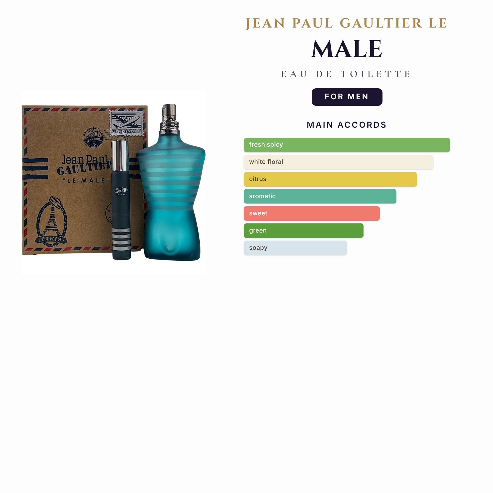 Jean Paul Gaultier Le Male 6.7oz EDT Spray(Classic) for Men