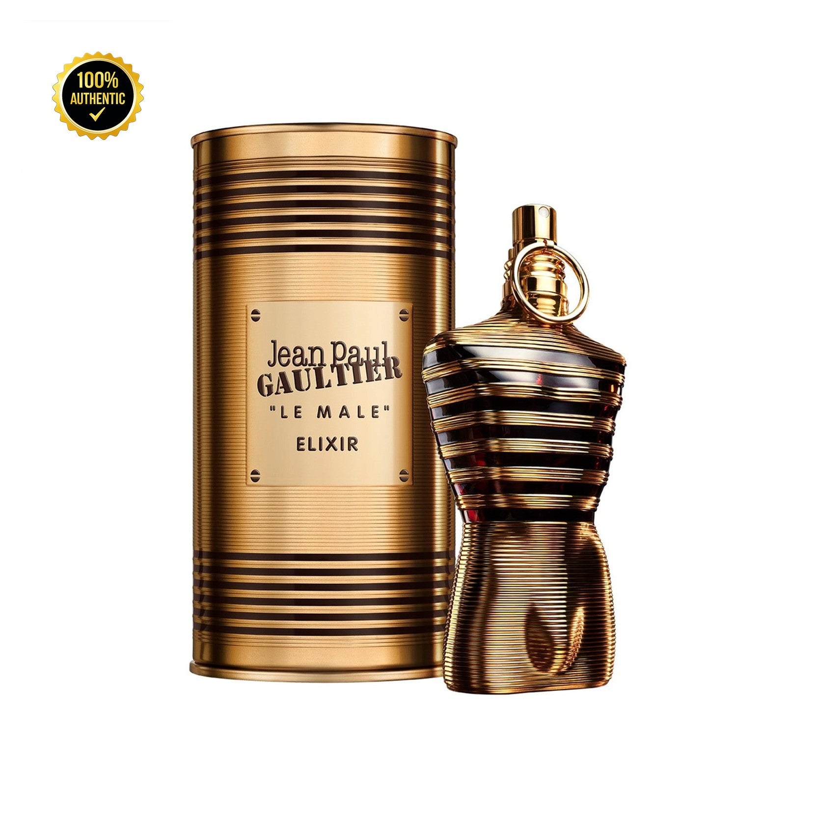 Jean Paul Gaultier Le Male Elixir 2.5oz Parfum Spray (Gold & Black Bottle) for Men