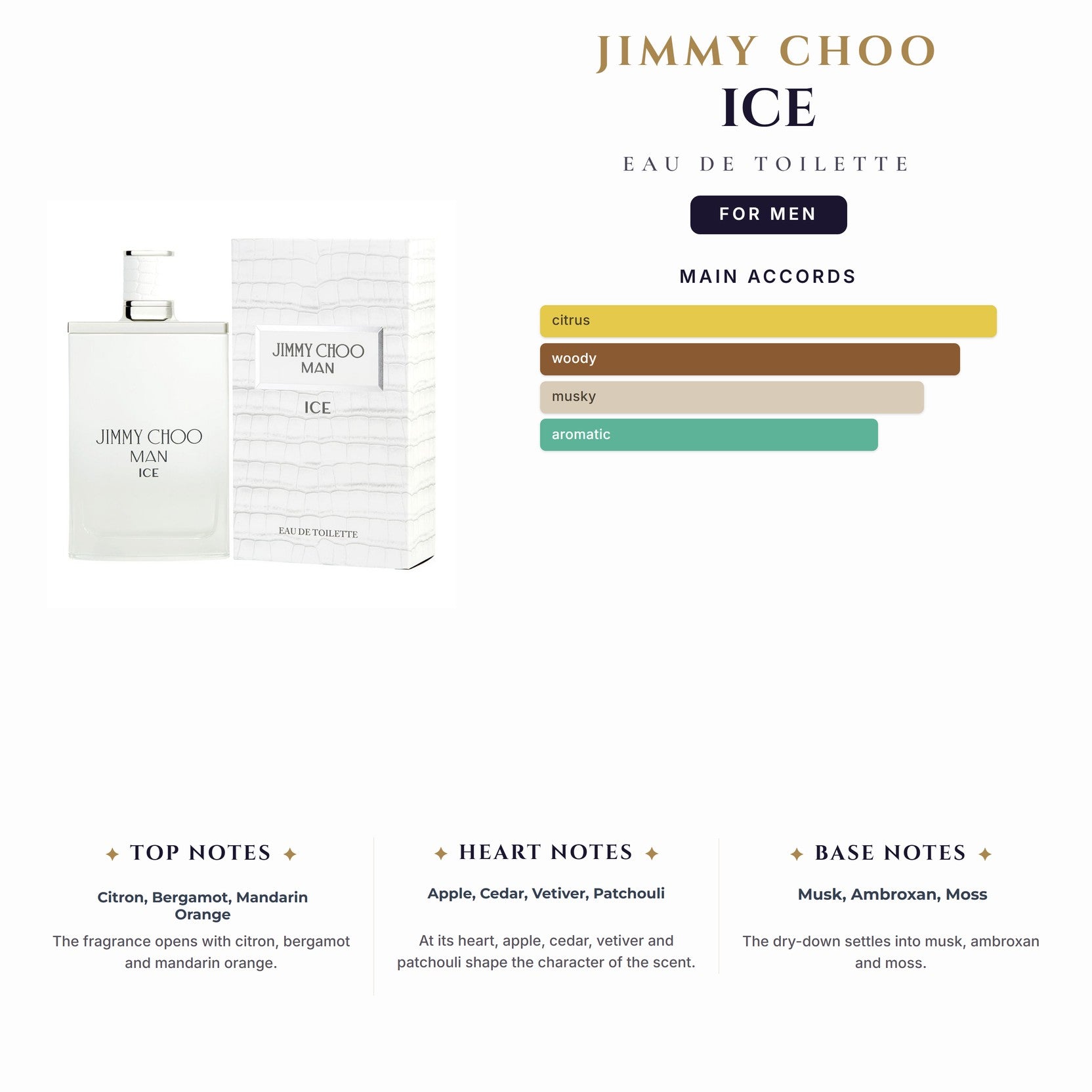 Jimmy Choo Ice 6.7oz EDT Spray for Men