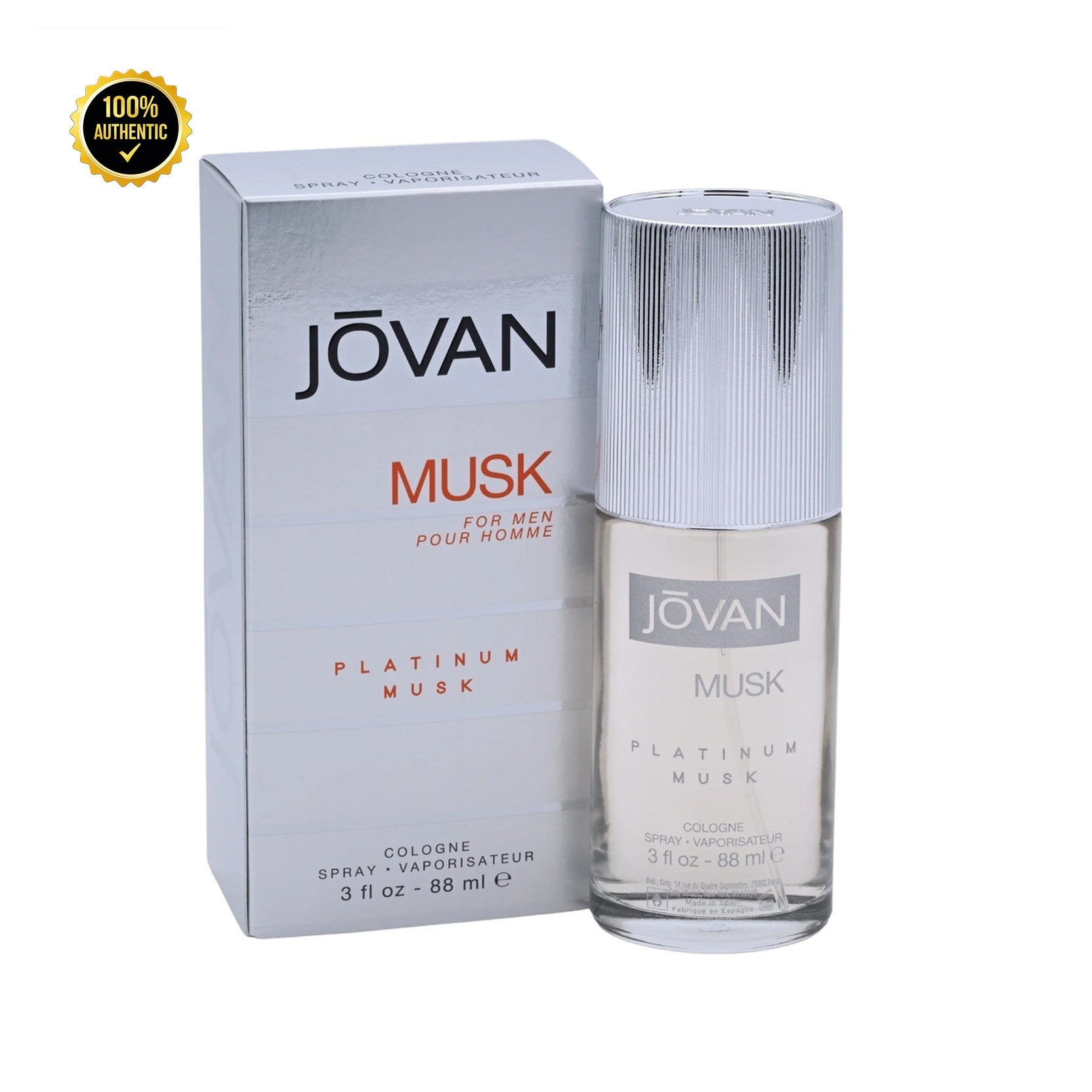Jovan Musk Platinum 3.0oz Col. Spy for Men