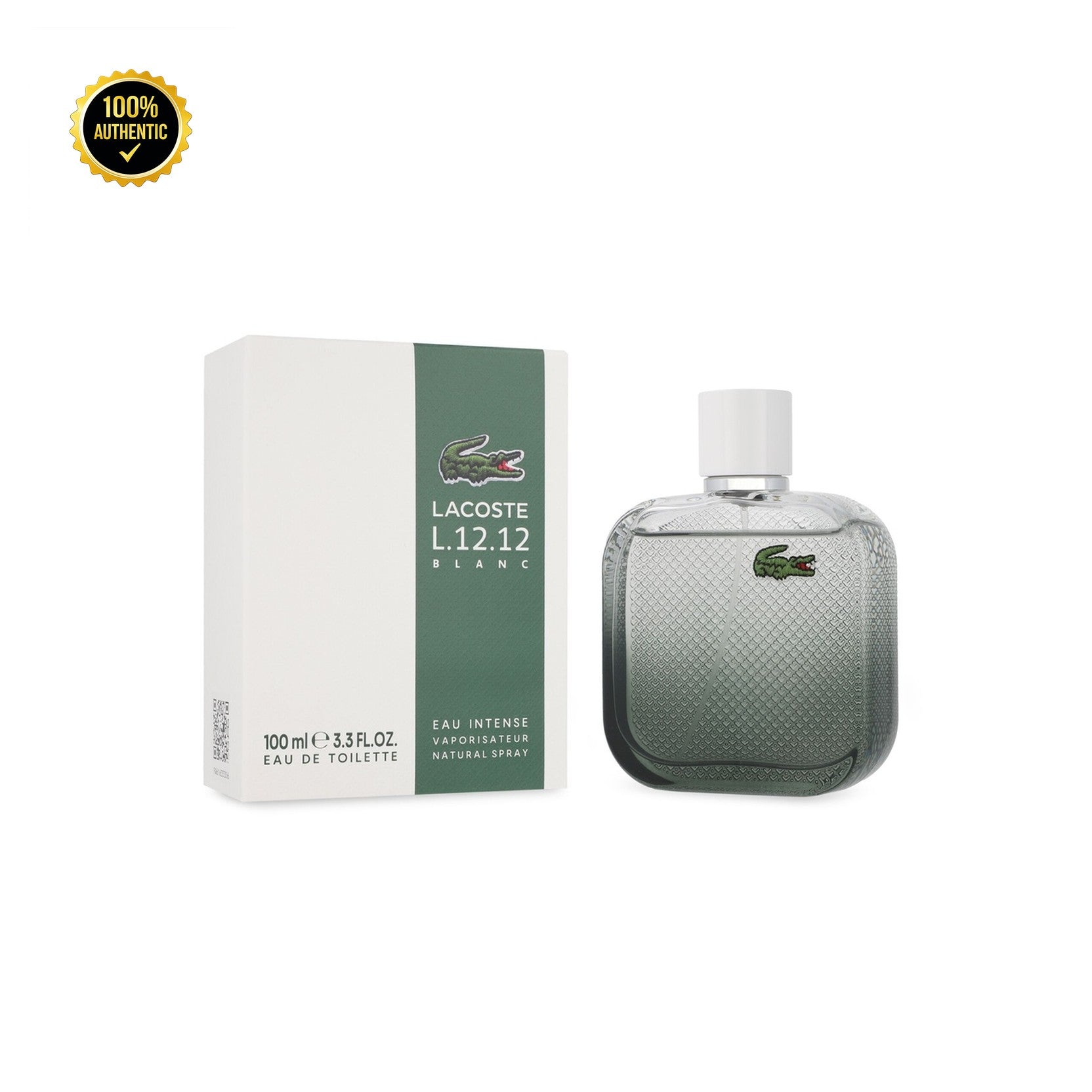 Lacoste Eau Blanc Intense 3.4oz EDT Spray for Men