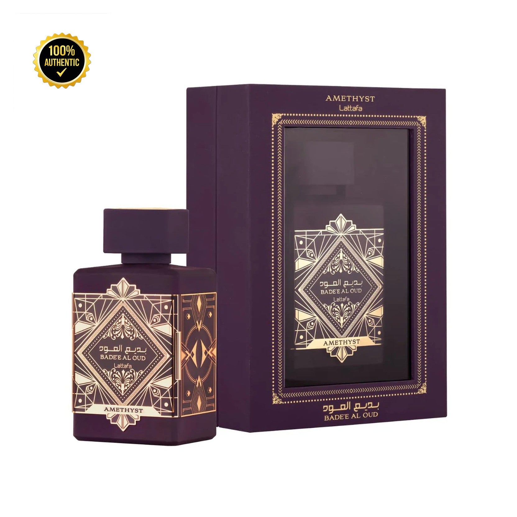 Lattafa Badee Al Oud Amethyste 3.4oz EDP Spray (Like Initio Atomic Rose) for Men