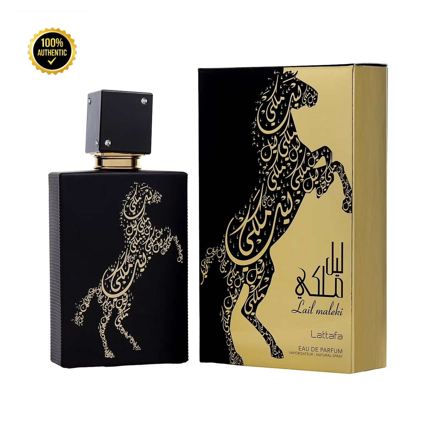 Lattafa Lail Maleki 3.4oz EDP Spray (Boss Oud Saffron) for Men