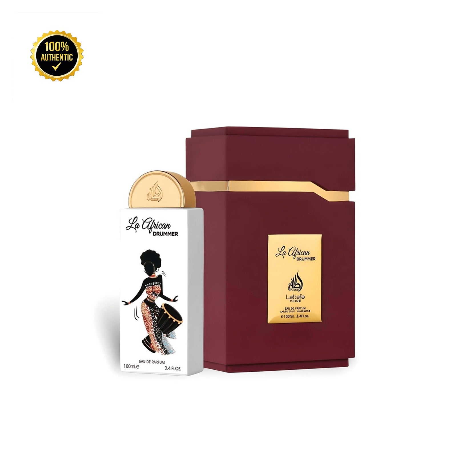 Lattafa Pride Le African Drummer 3.4oz EDP Spray (Like Tom Ford Soleil Blanc) for Men