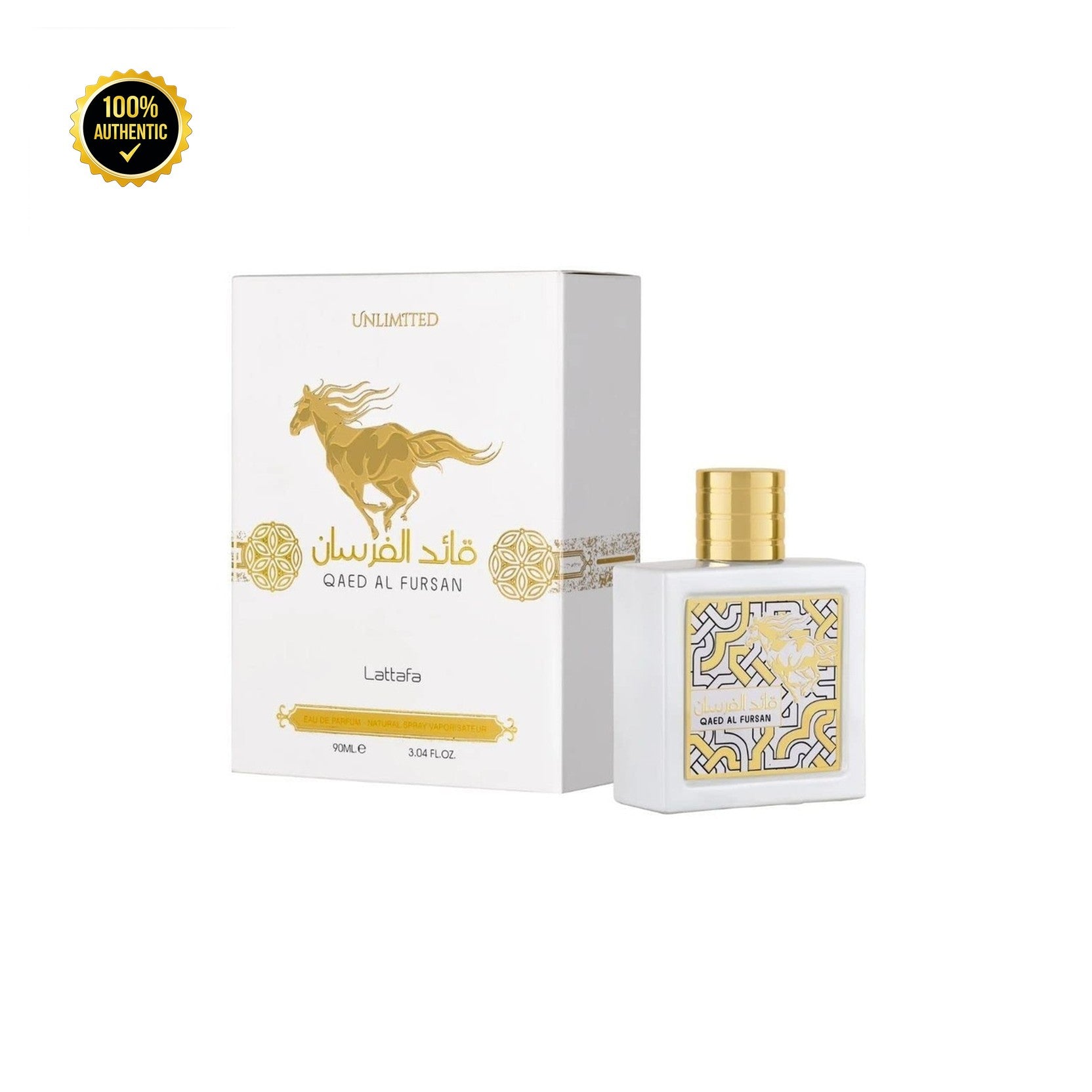 Lattafa Qaed Al Fursan Unlimited 3.4oz EDP Spray for Men