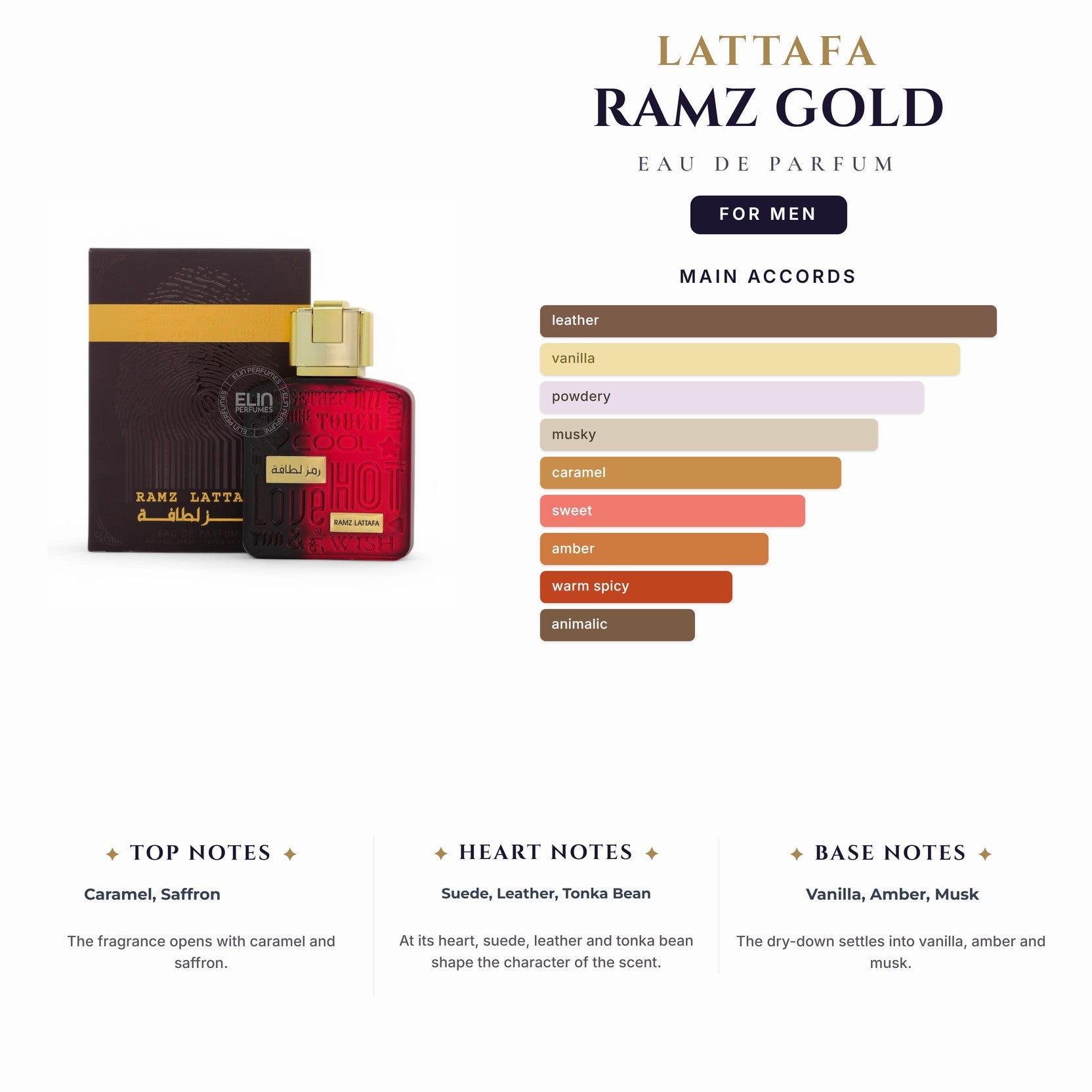 Lattafa Ramz Gold 3.4oz EDP Spray for Men