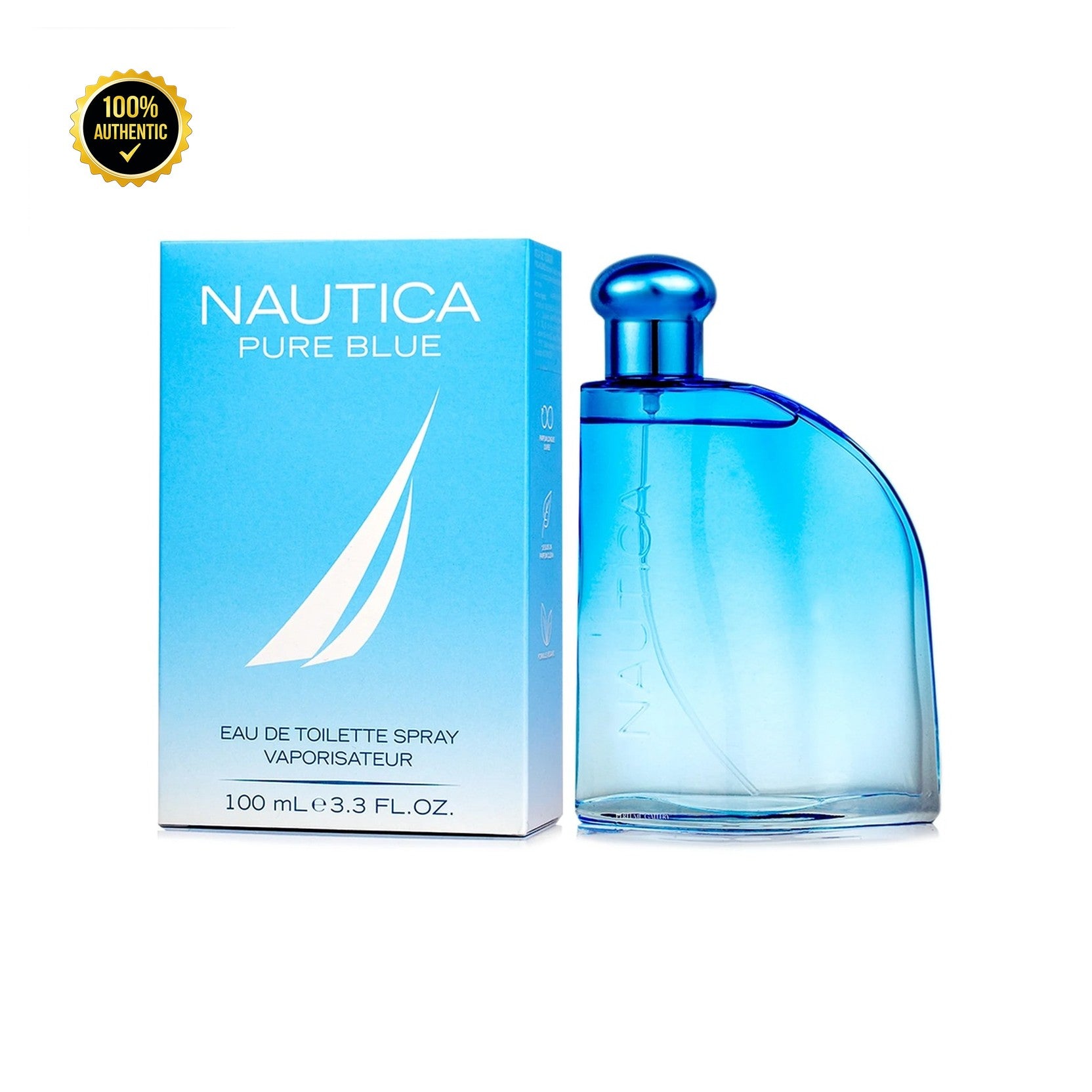 Nautica Pure Blue 3.4oz EDT Spy for Men