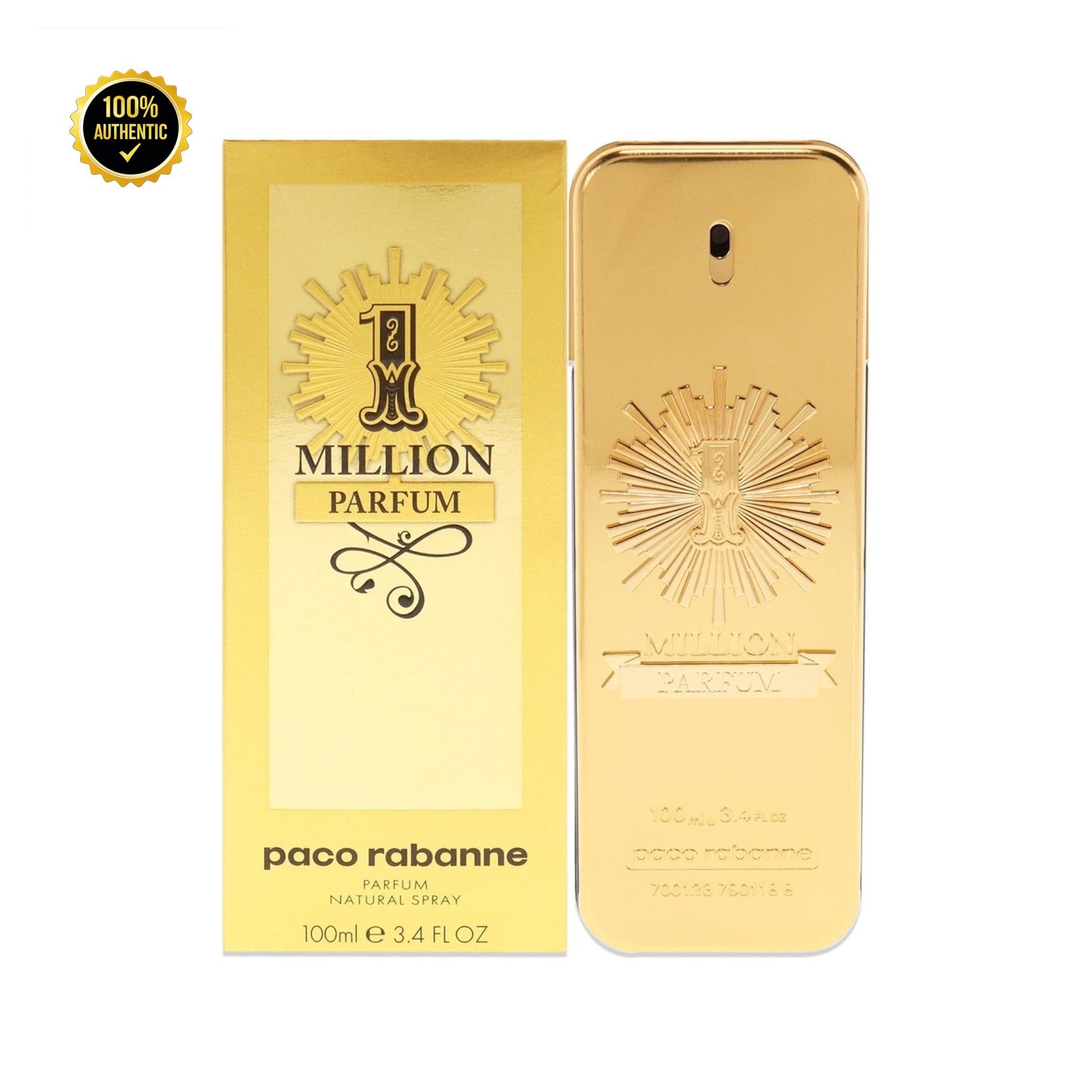 Paco 1 Million 3.4oz Parfum Spray for Men