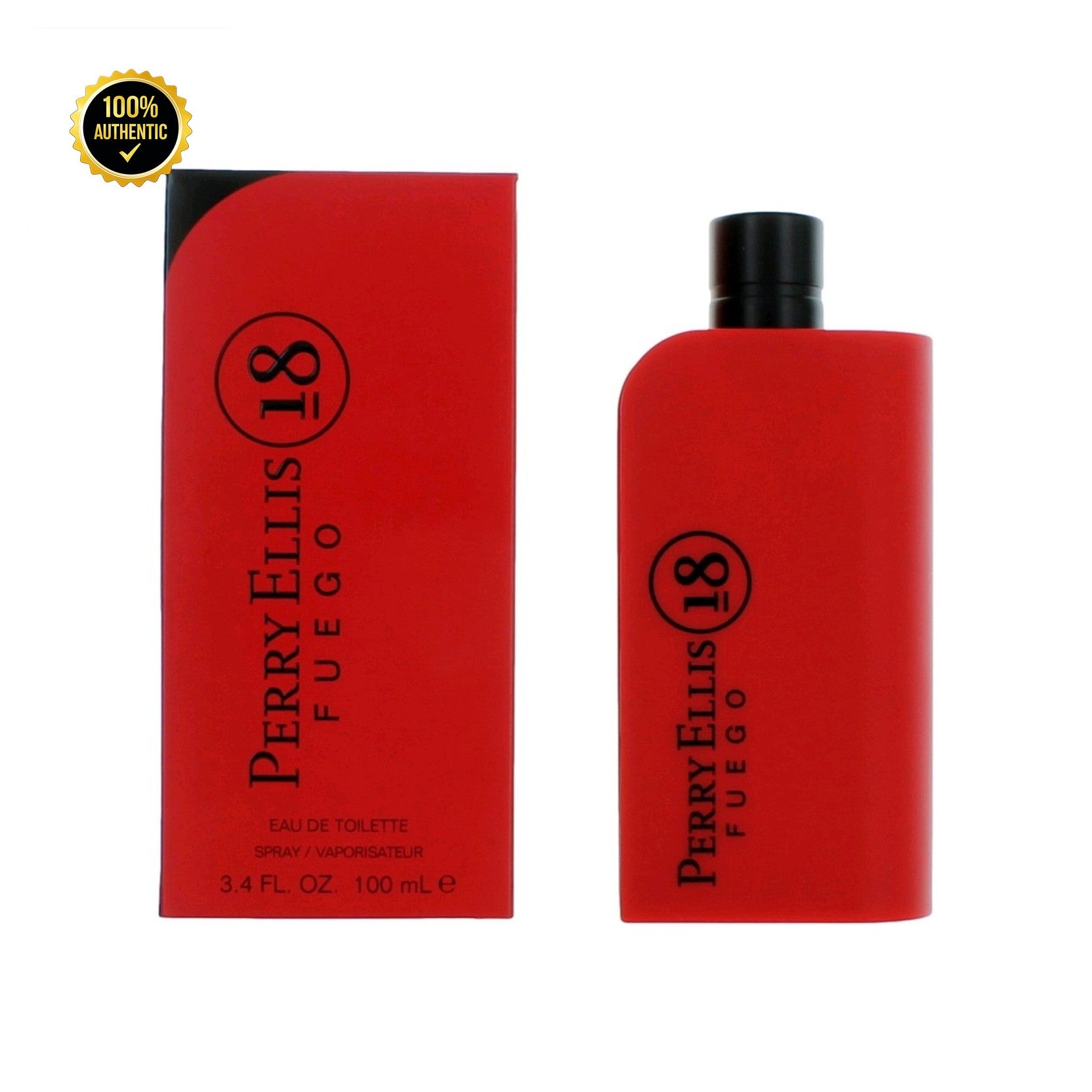 Perry Ellis 18 Fuego 3.4oz EDT Spray (17 Left) for Men