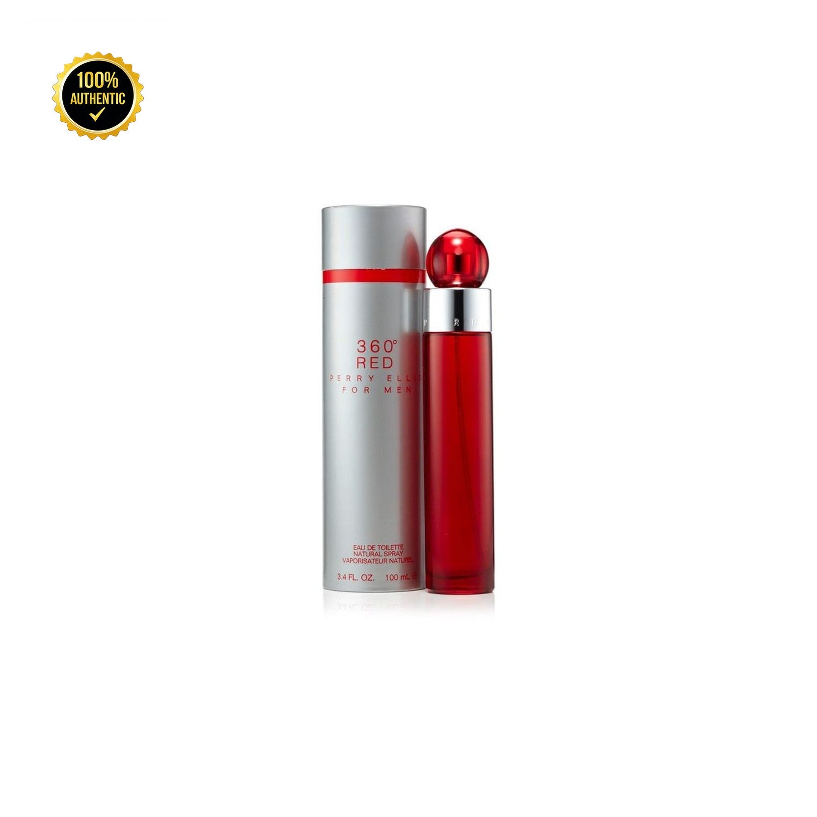 Perry Ellis 360 Red 3.4oz EDT Spray for Men