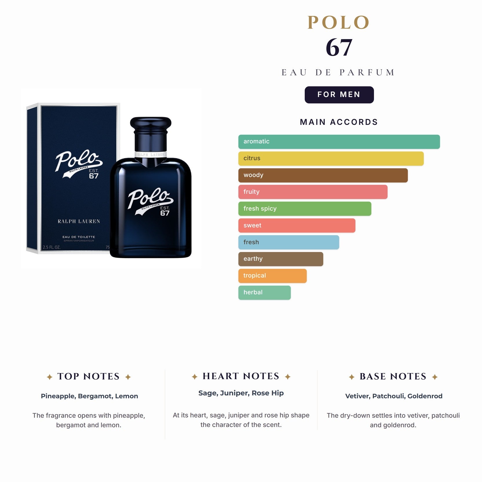 Polo 67 4.2oz EDP Spray for Men