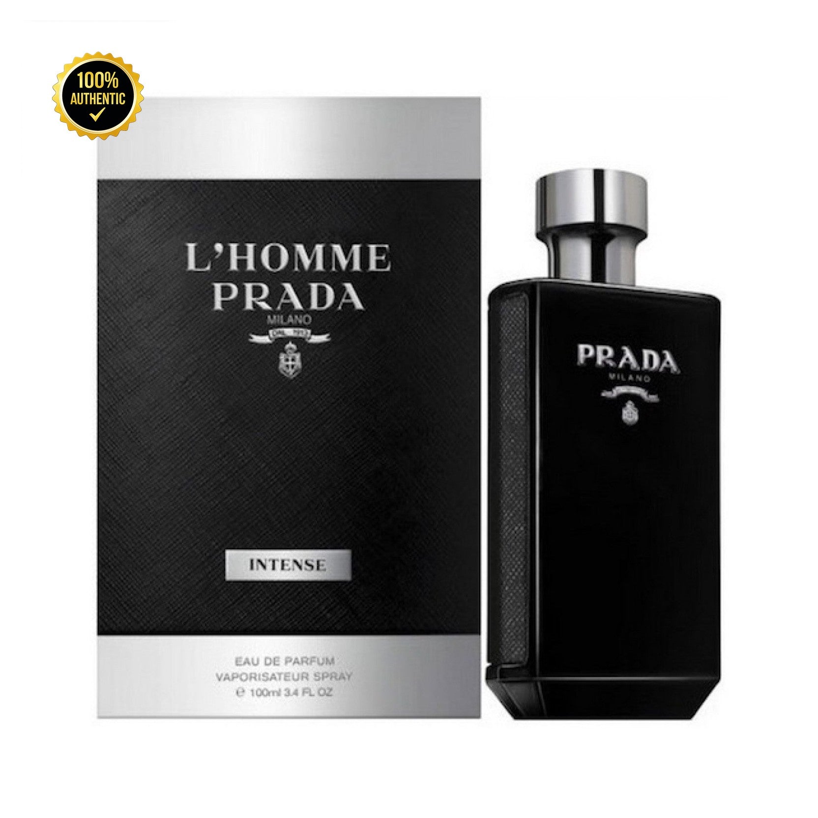 Prada L'Homme Intense 3.4oz EDP Spray for Men