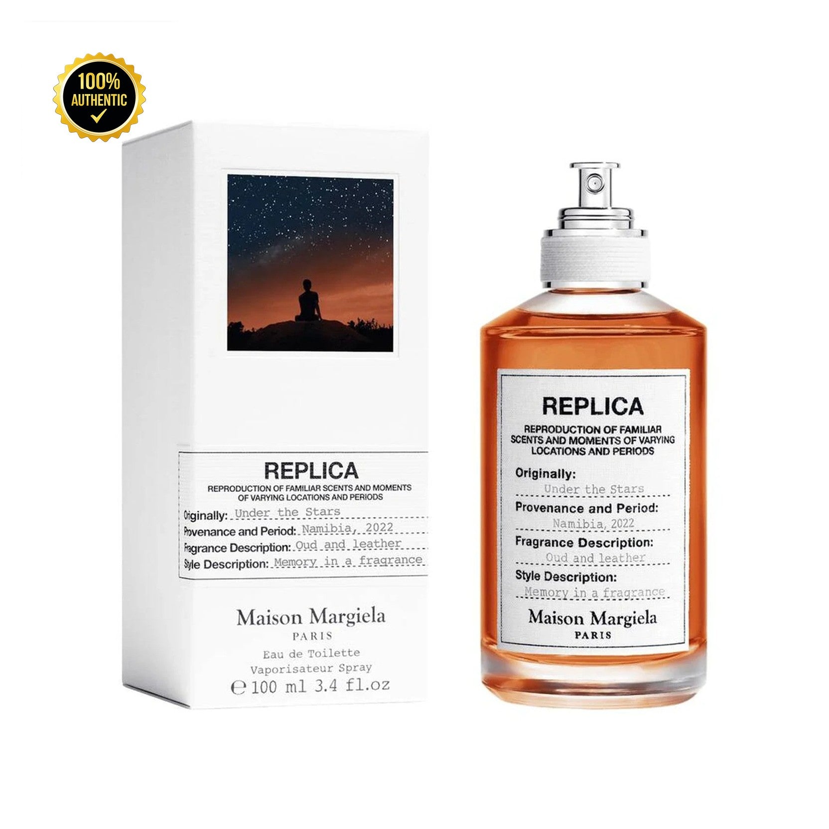 Replica Under The Stars 3.4oz EDT Spray for Men