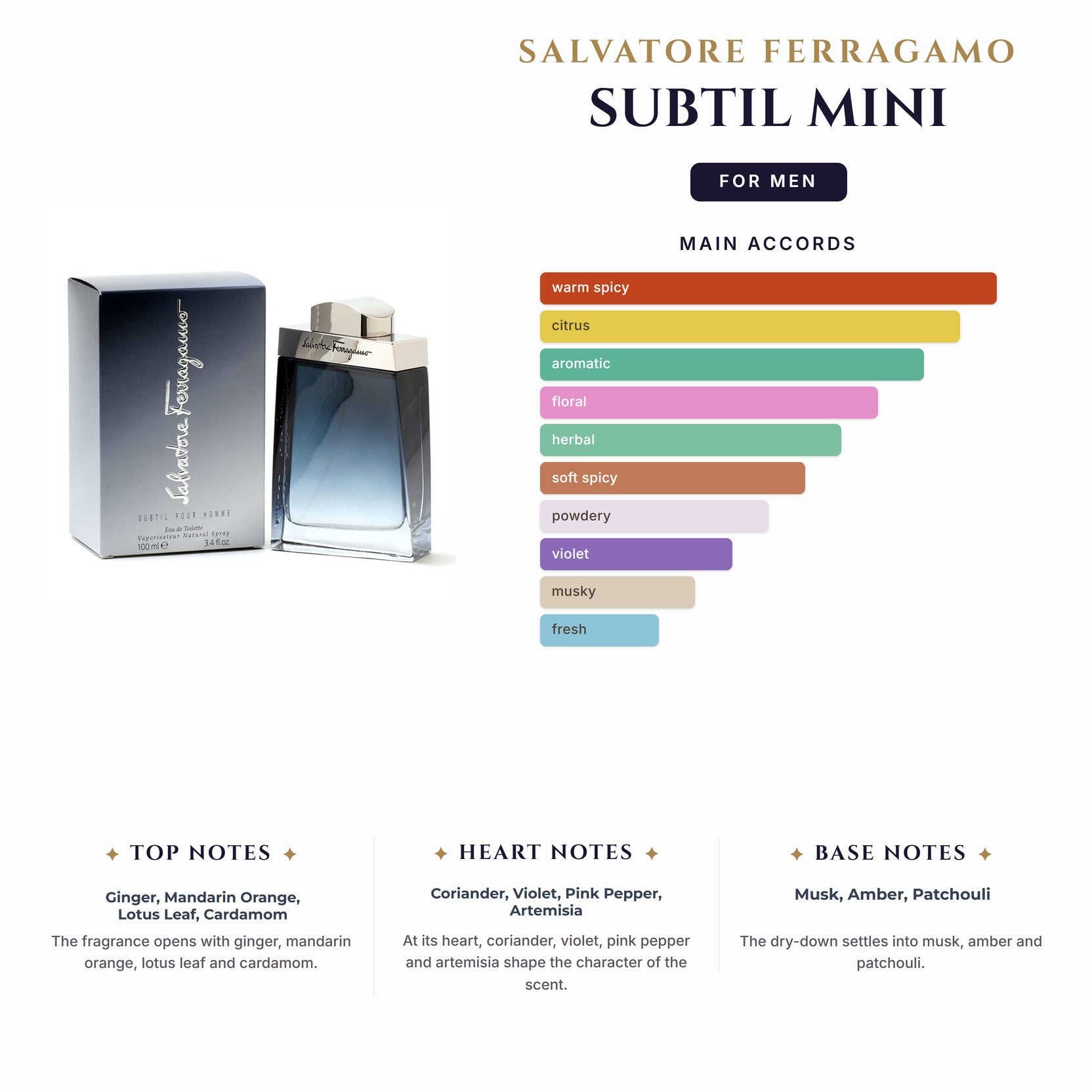S. Ferragamo Subtil Mini 5Ml (Must Buy Case Of 6) for Men