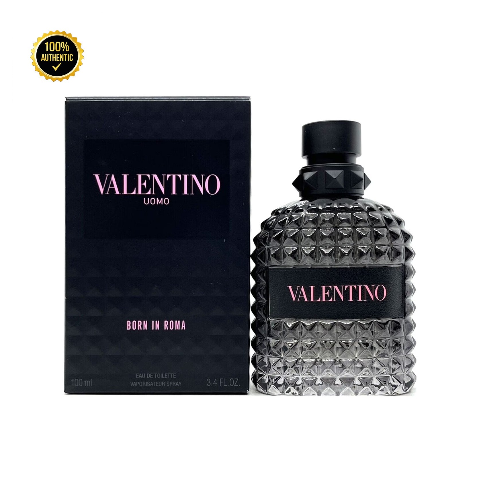 Valentino Born In Roma 3.4oz EDT Spray for Men