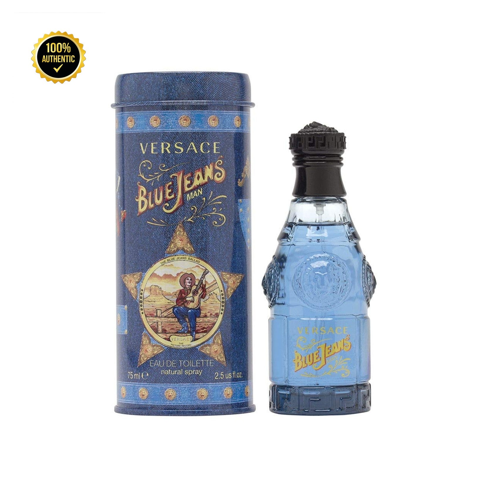 Versace Blue Jeans 2.5oz EDT Spray for Men