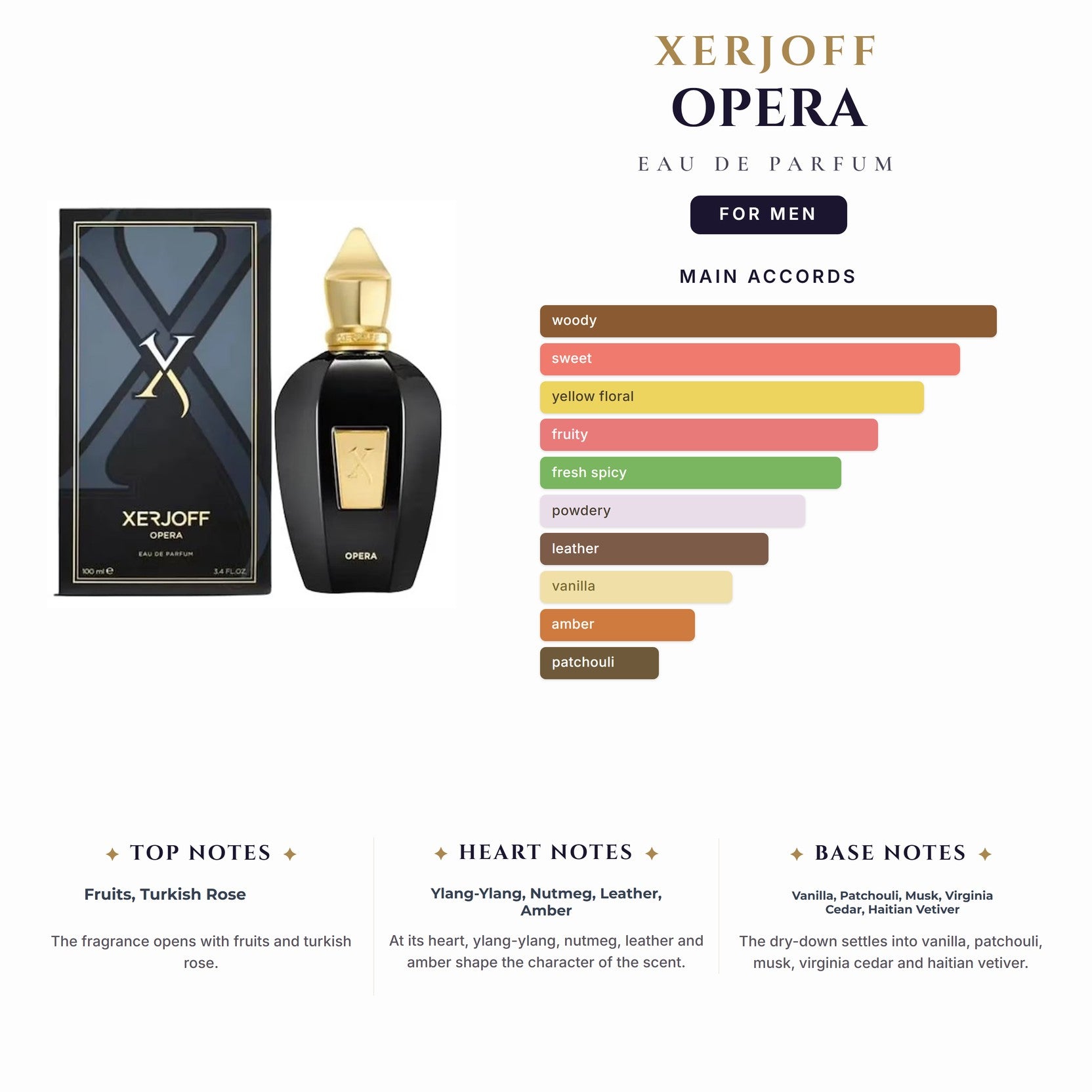 Xerjoff Opera 3.4oz EDP Spray for Men