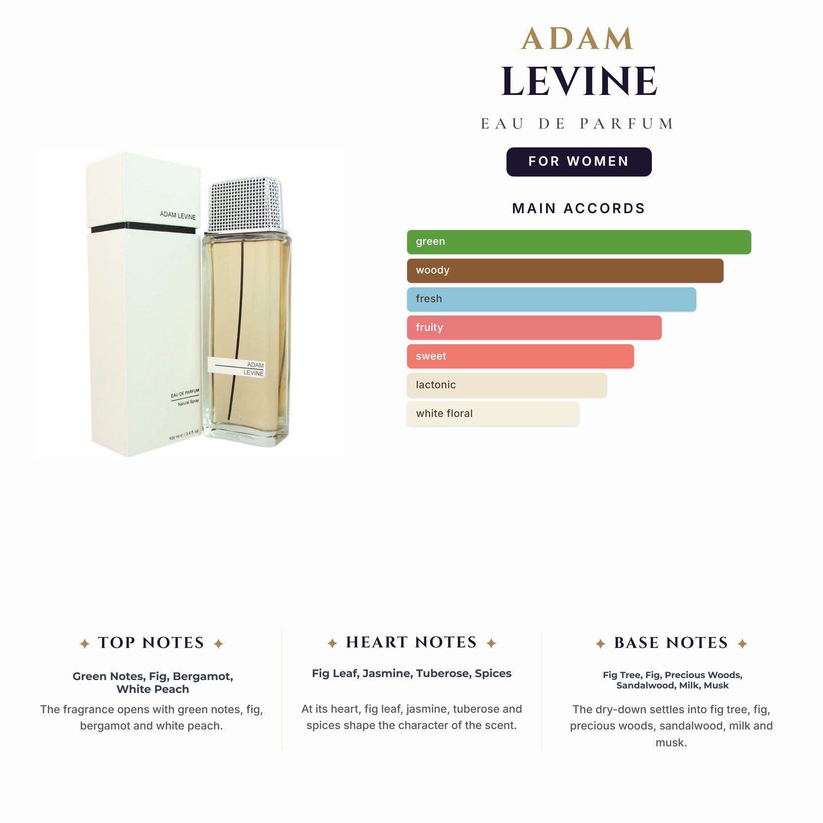 Adam Levine 3.4oz EDP Spy for Women