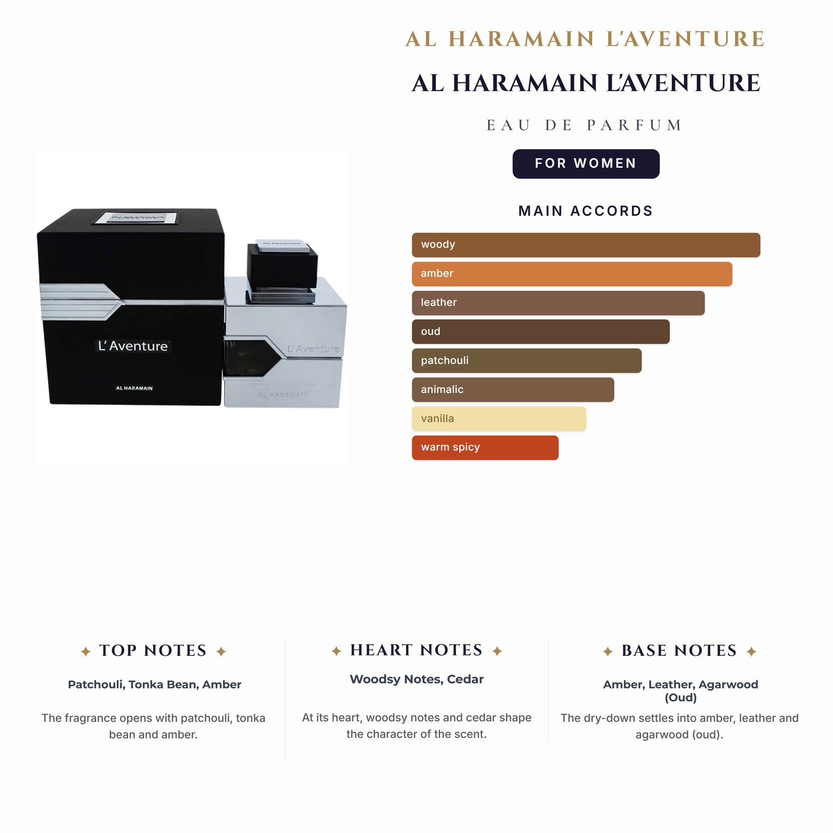 Al Haramain L'Aventure 6.7oz EDP Spray for Women